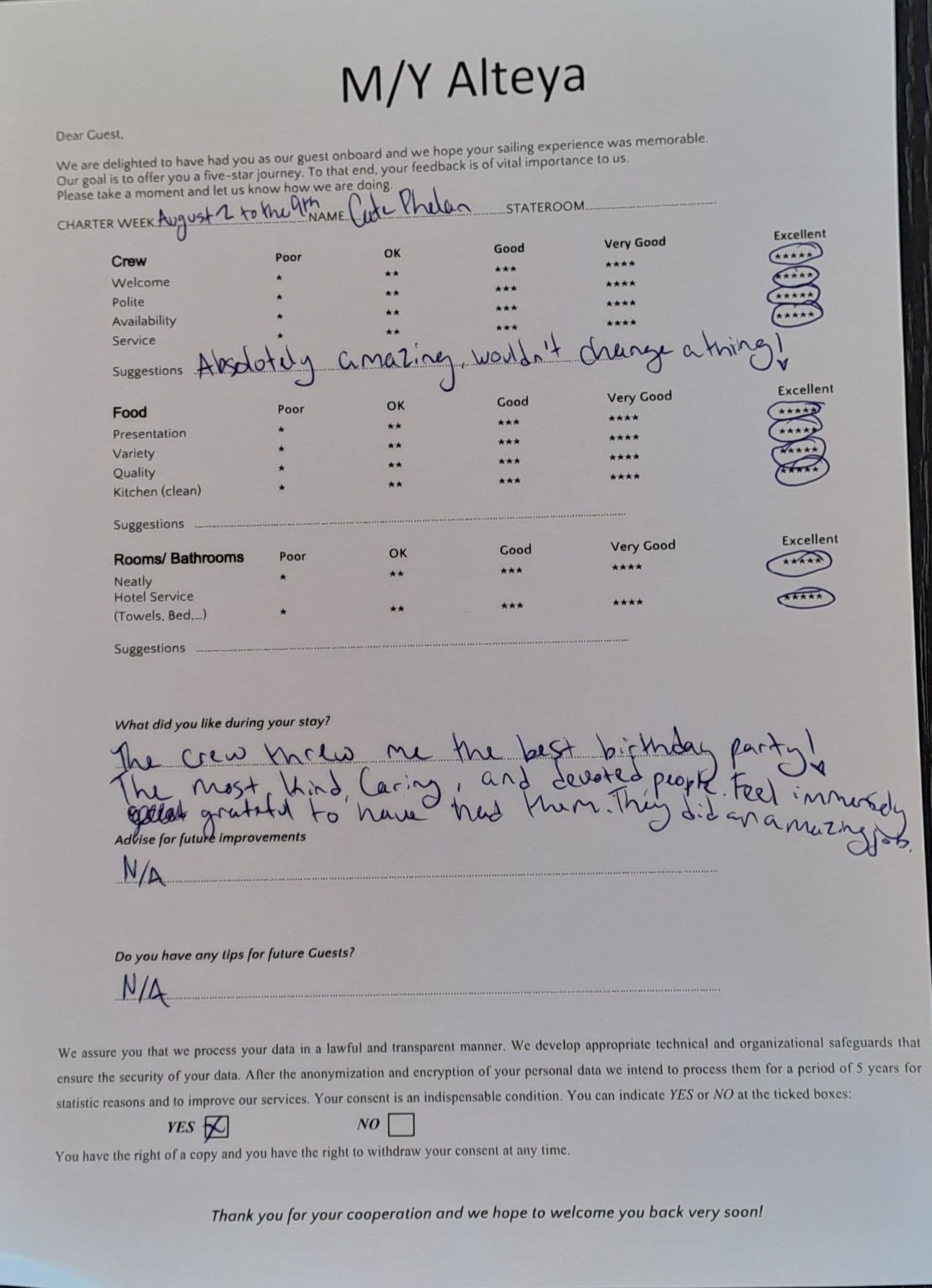 ALTEYA guest review