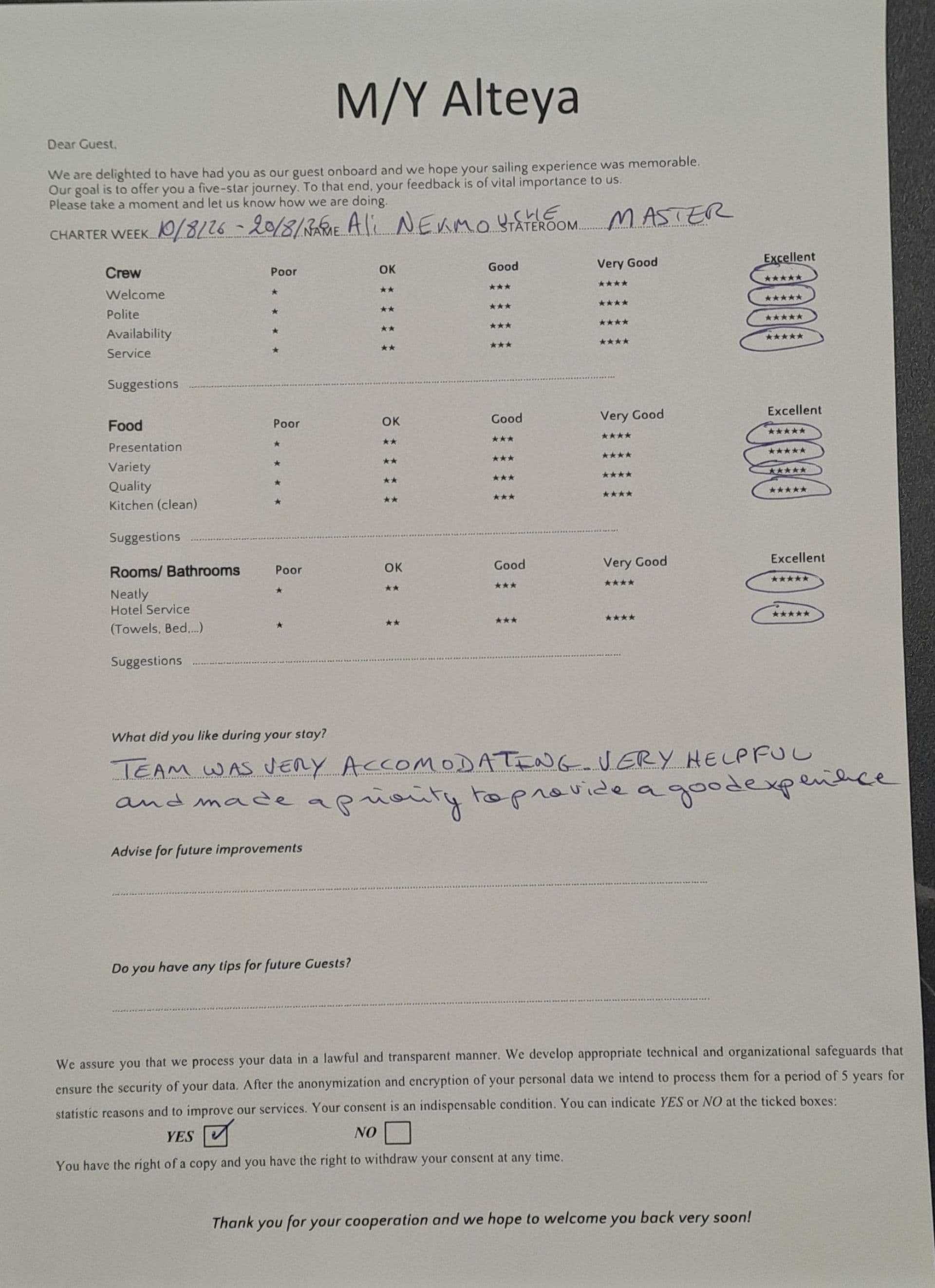 ALTEYA guest review