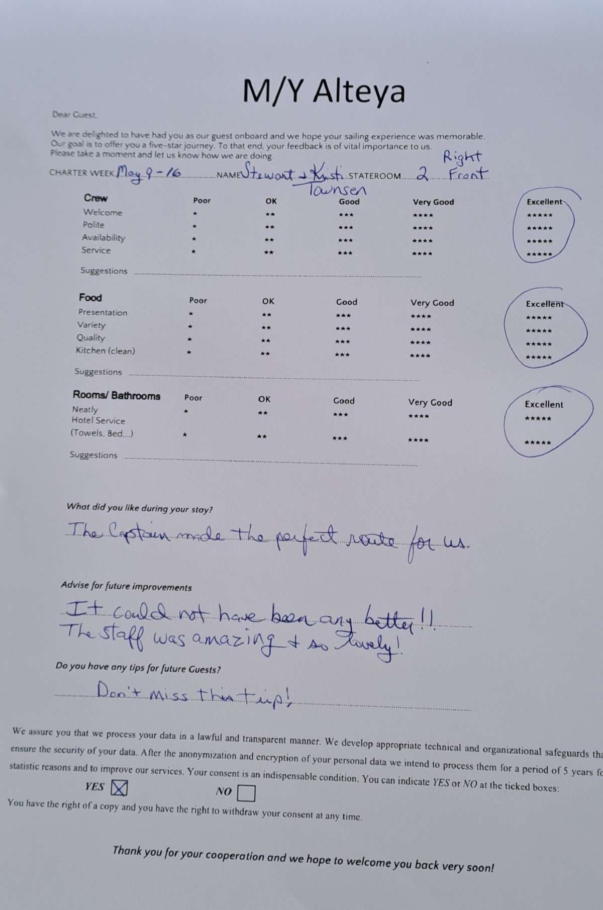 ALTEYA guest review