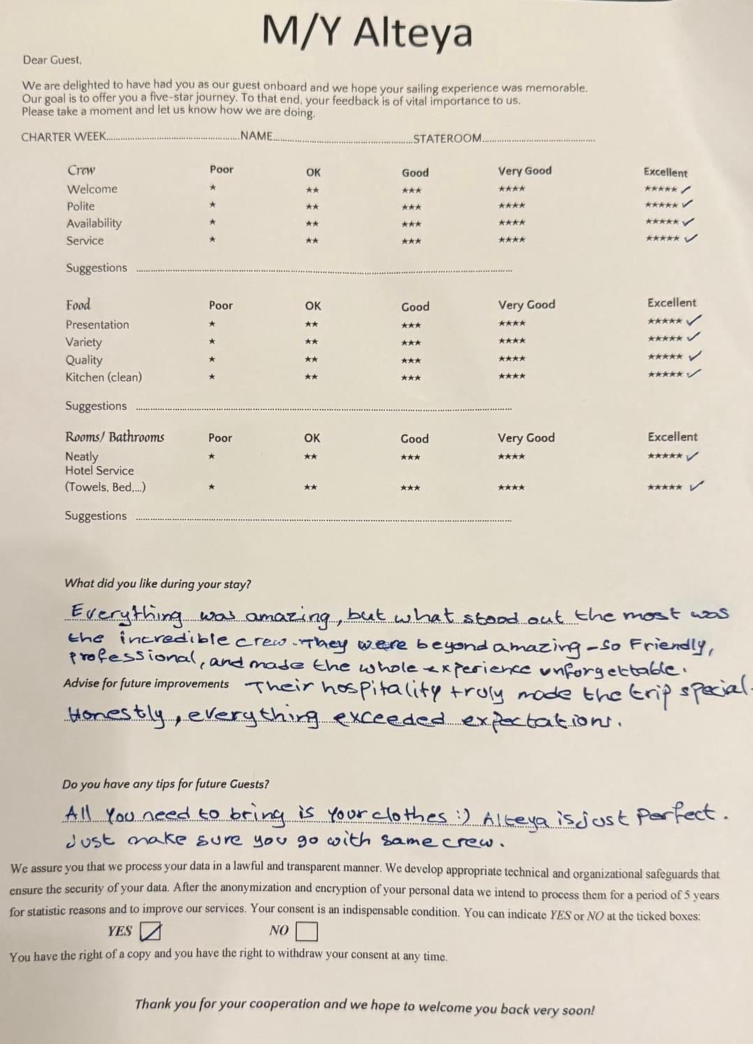ALTEYA guest review