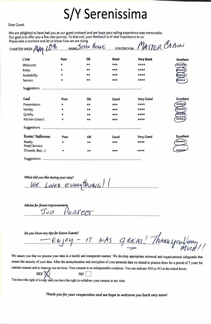 SERENISSIMA guest review