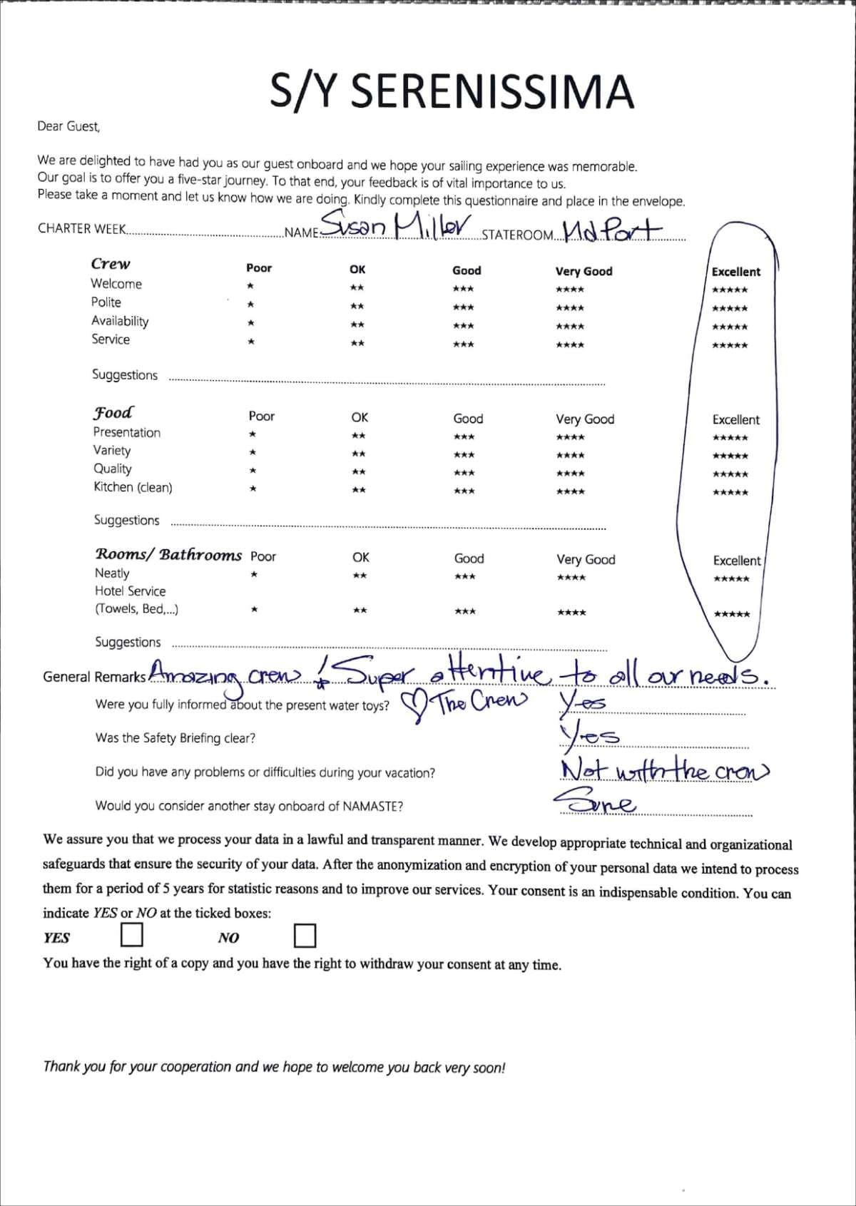 SERENISSIMA guest review
