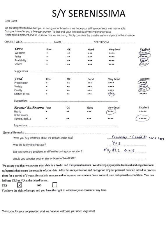 SERENISSIMA guest review