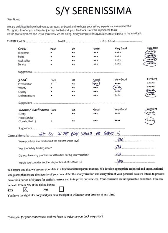 SERENISSIMA guest review
