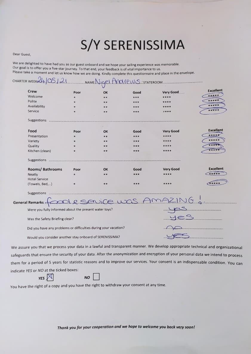SERENISSIMA guest review