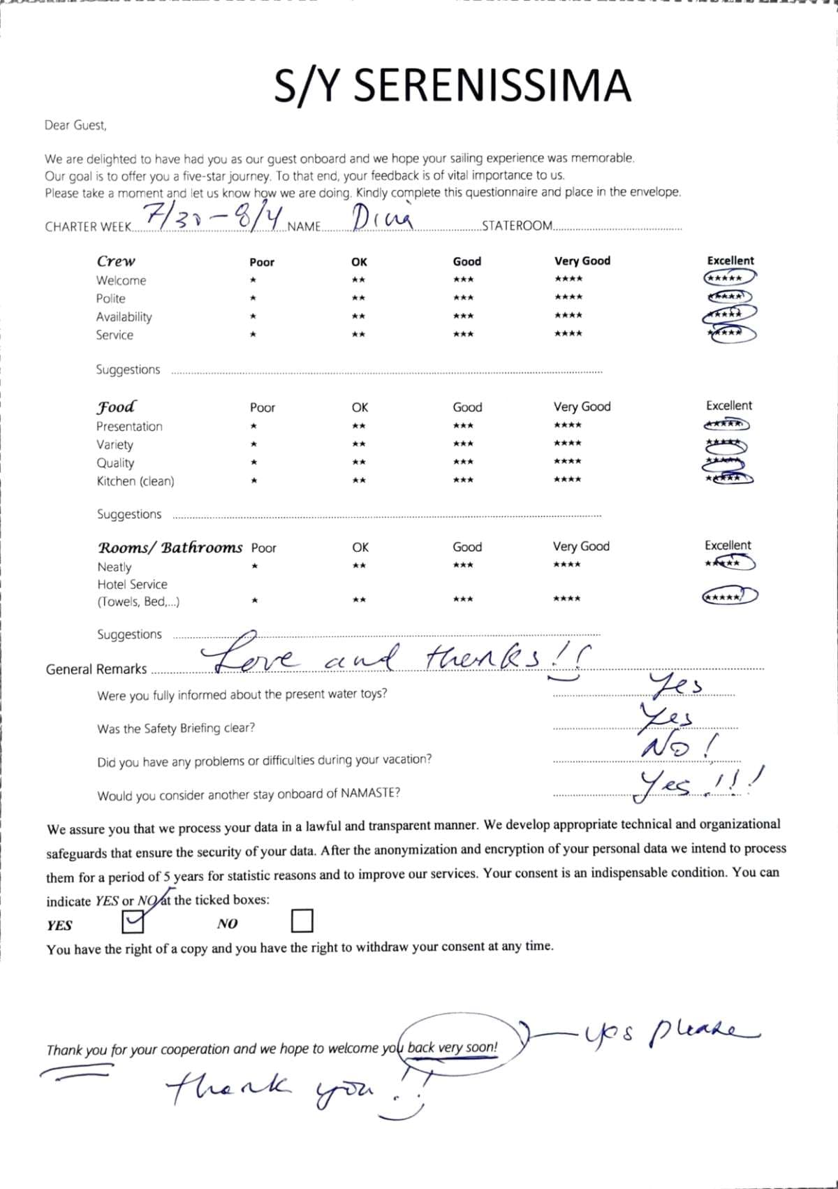 SERENISSIMA guest review