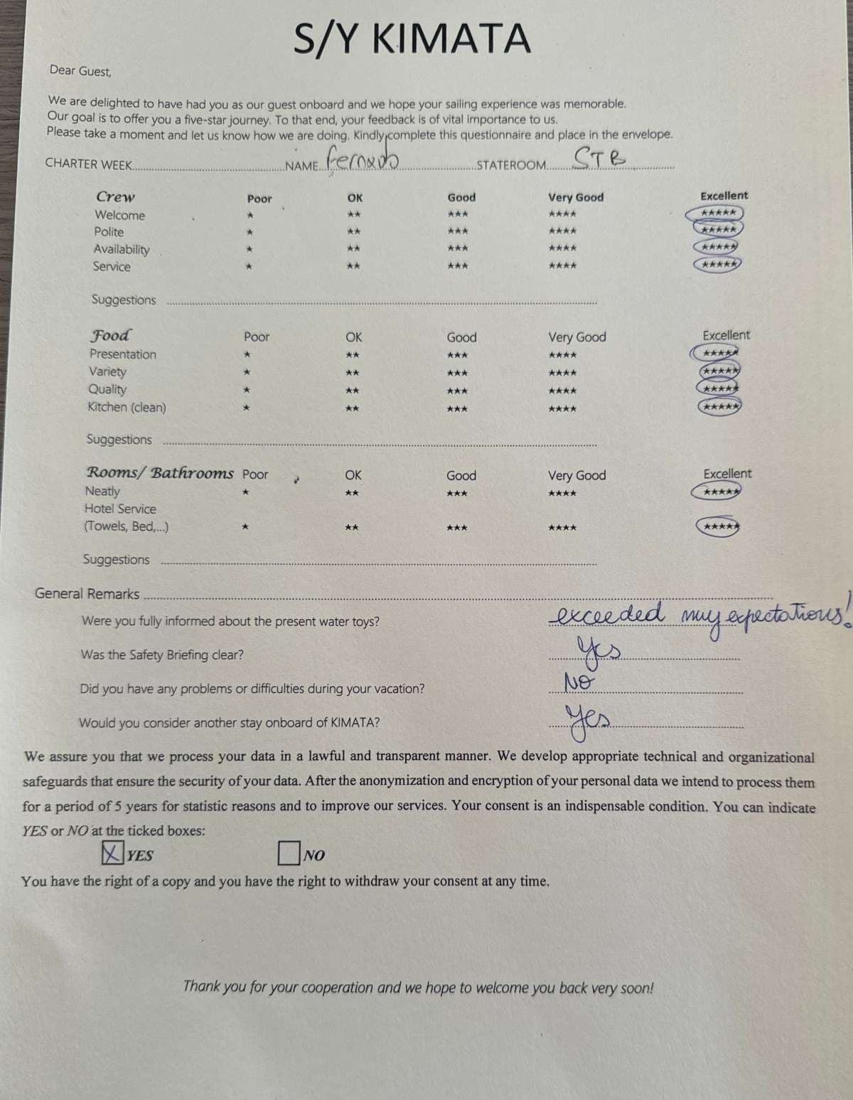 KIMATA guest review