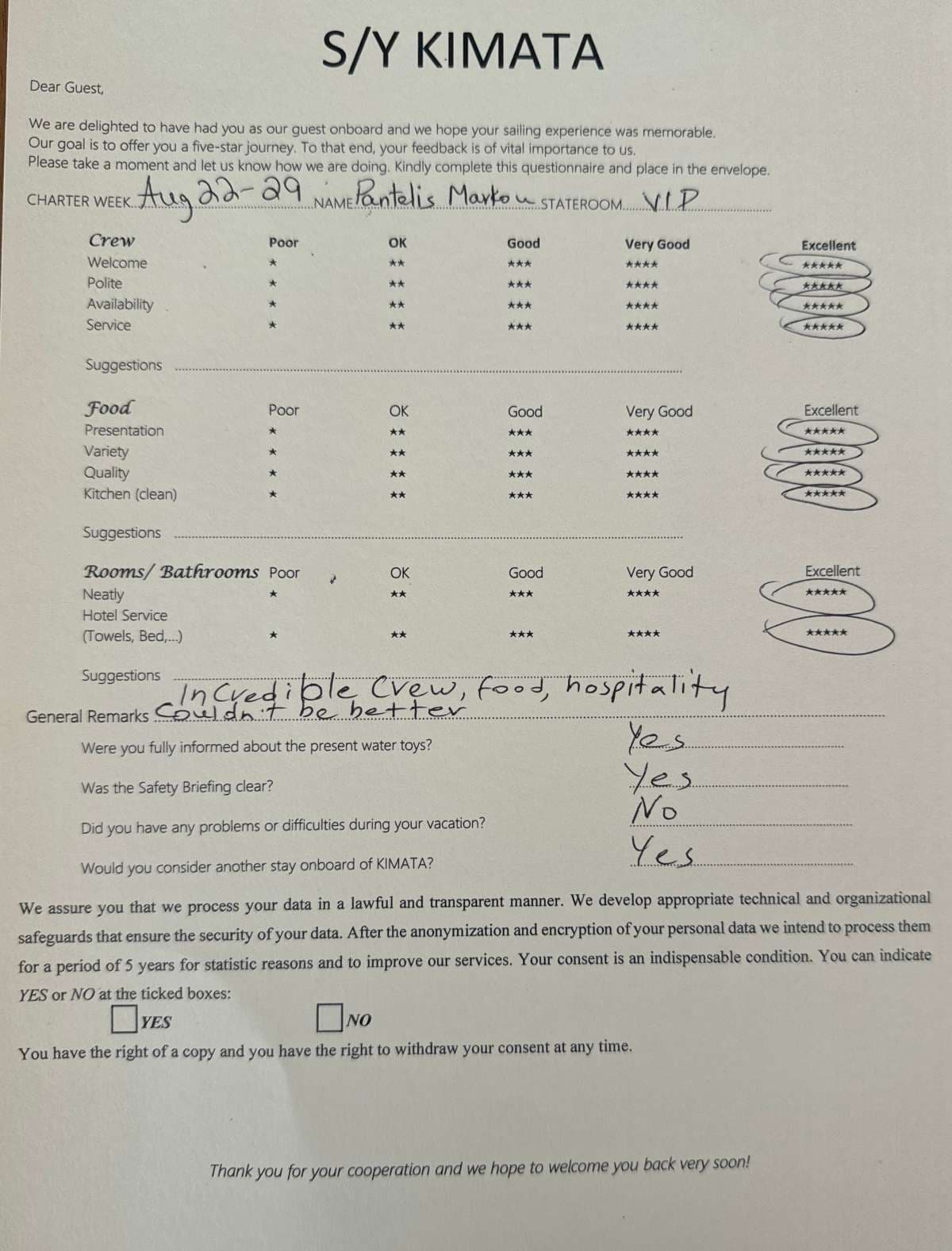 KIMATA guest review