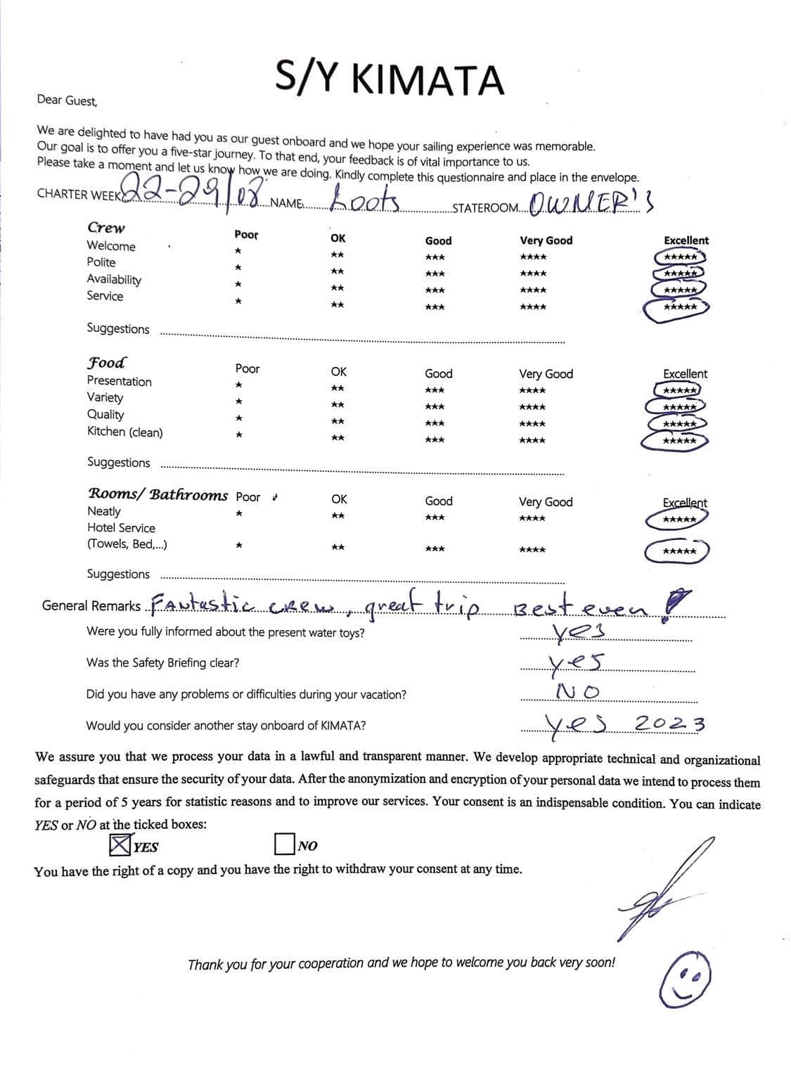 KIMATA guest review