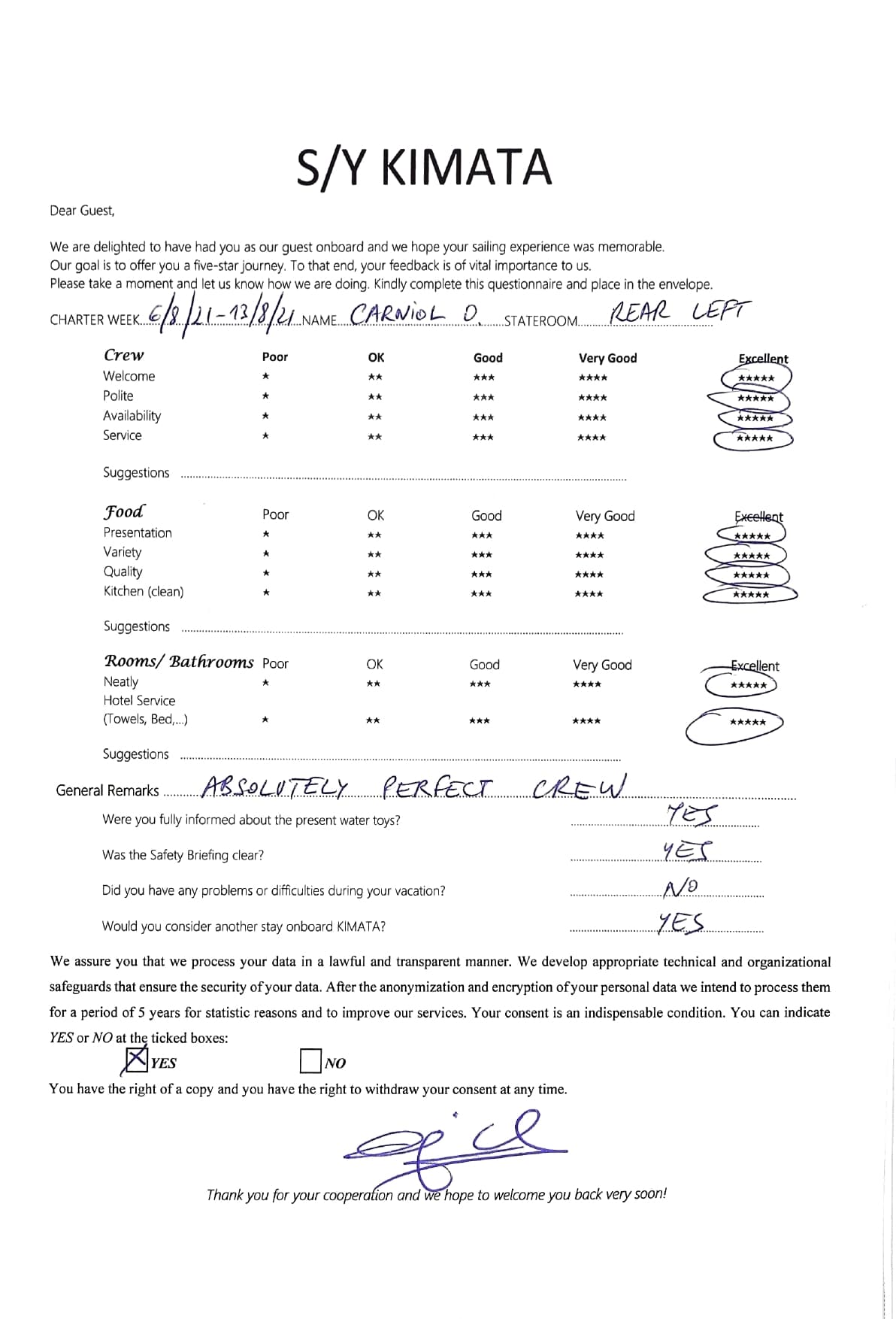 KIMATA guest review