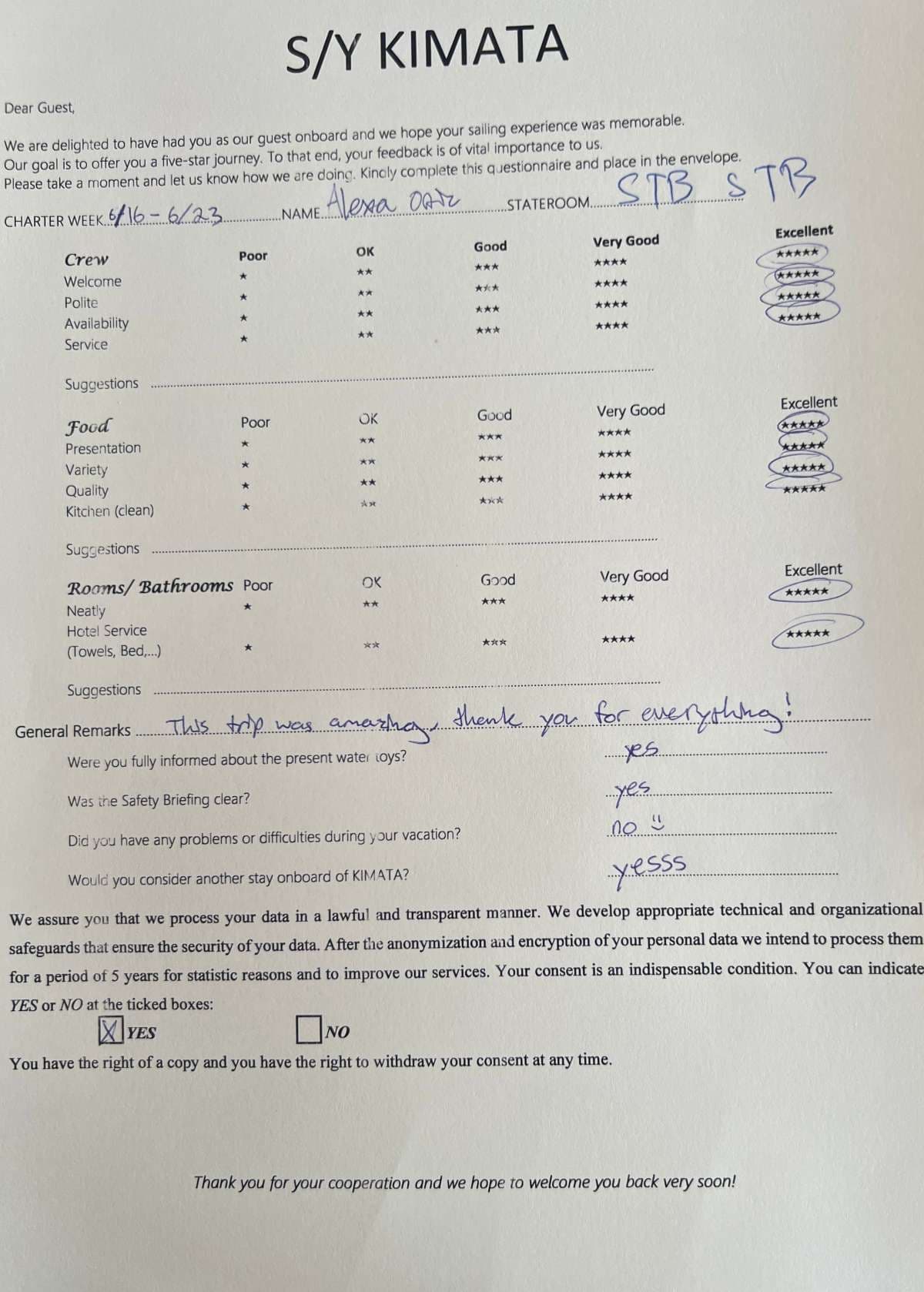 KIMATA guest review