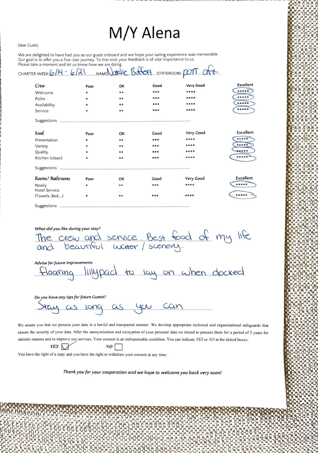 ALENA guest review