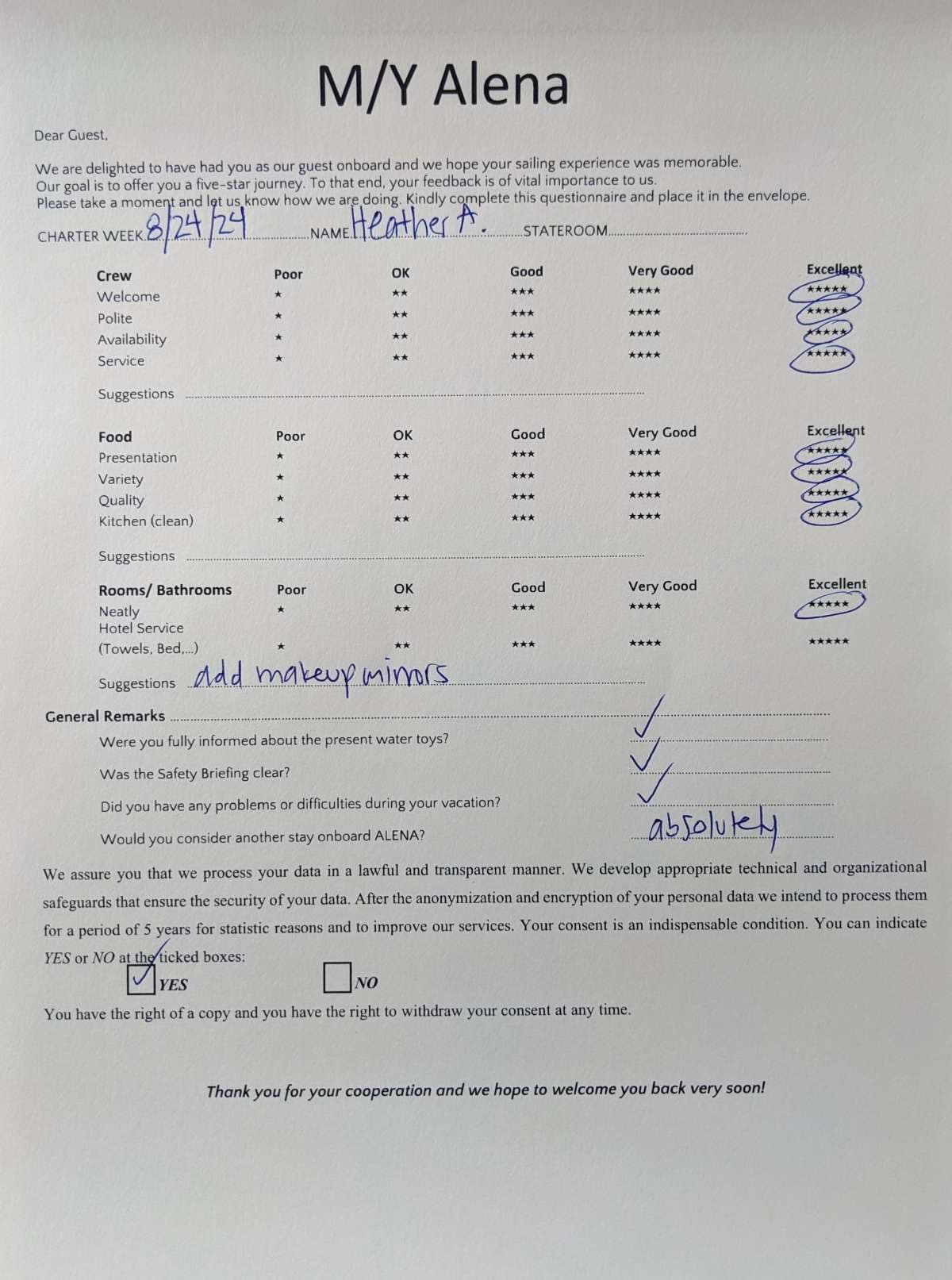 ALENA guest review