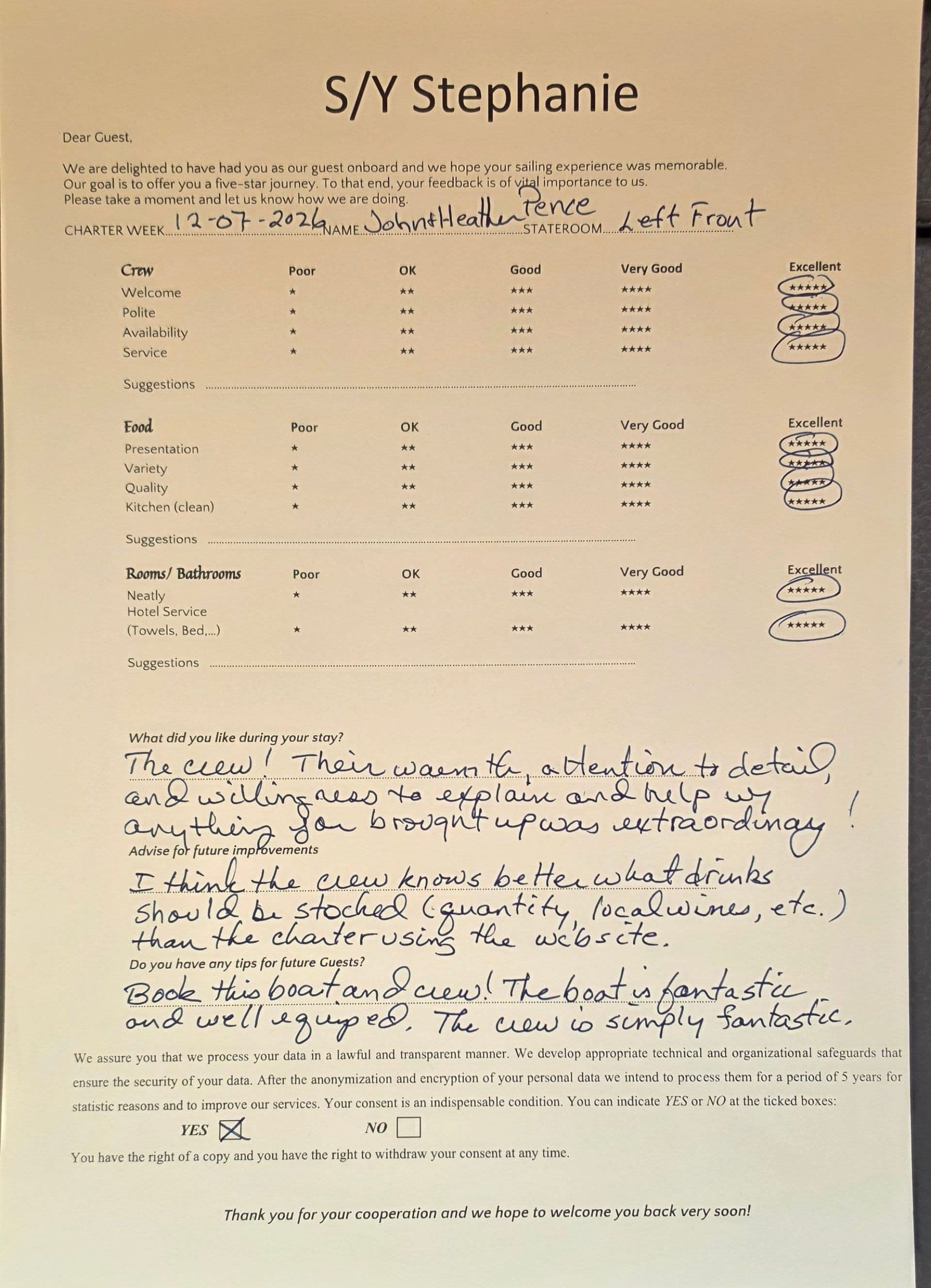 STEPHANIE guest review