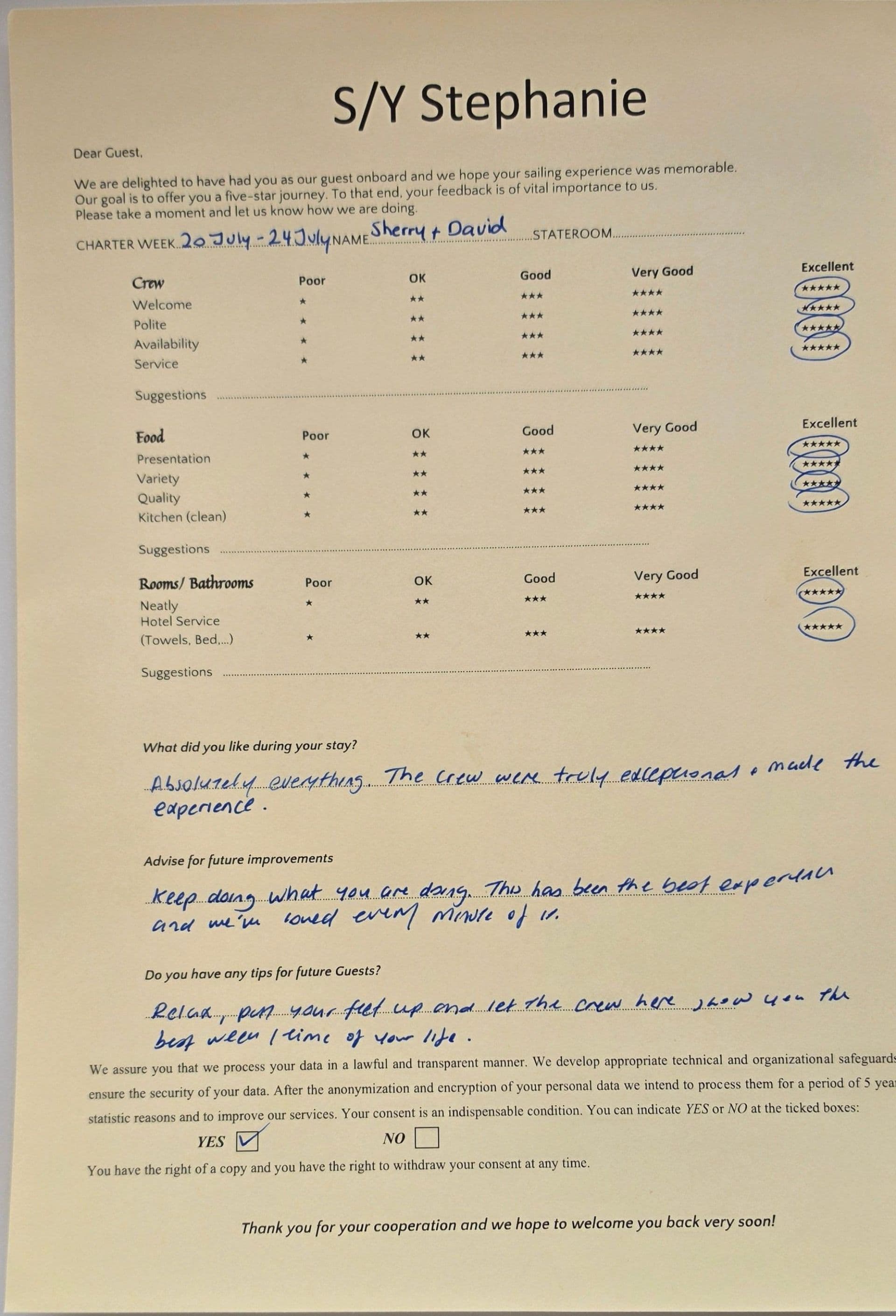 STEPHANIE guest review