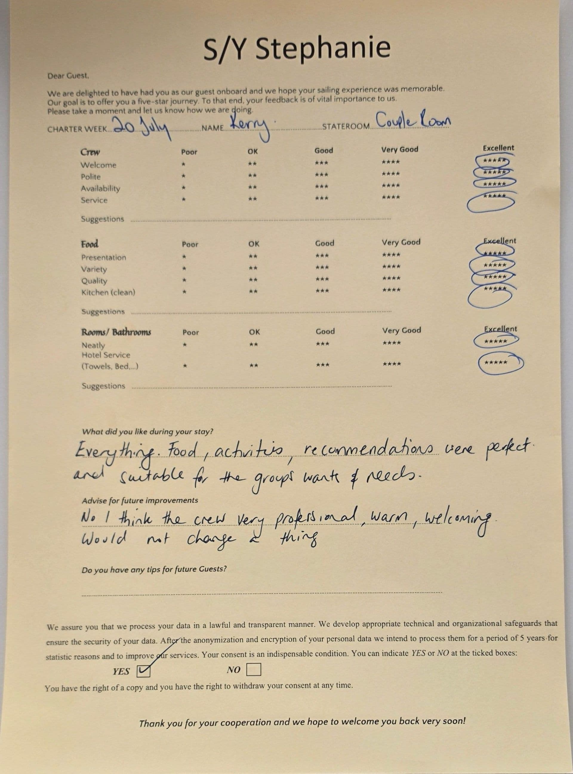 STEPHANIE guest review