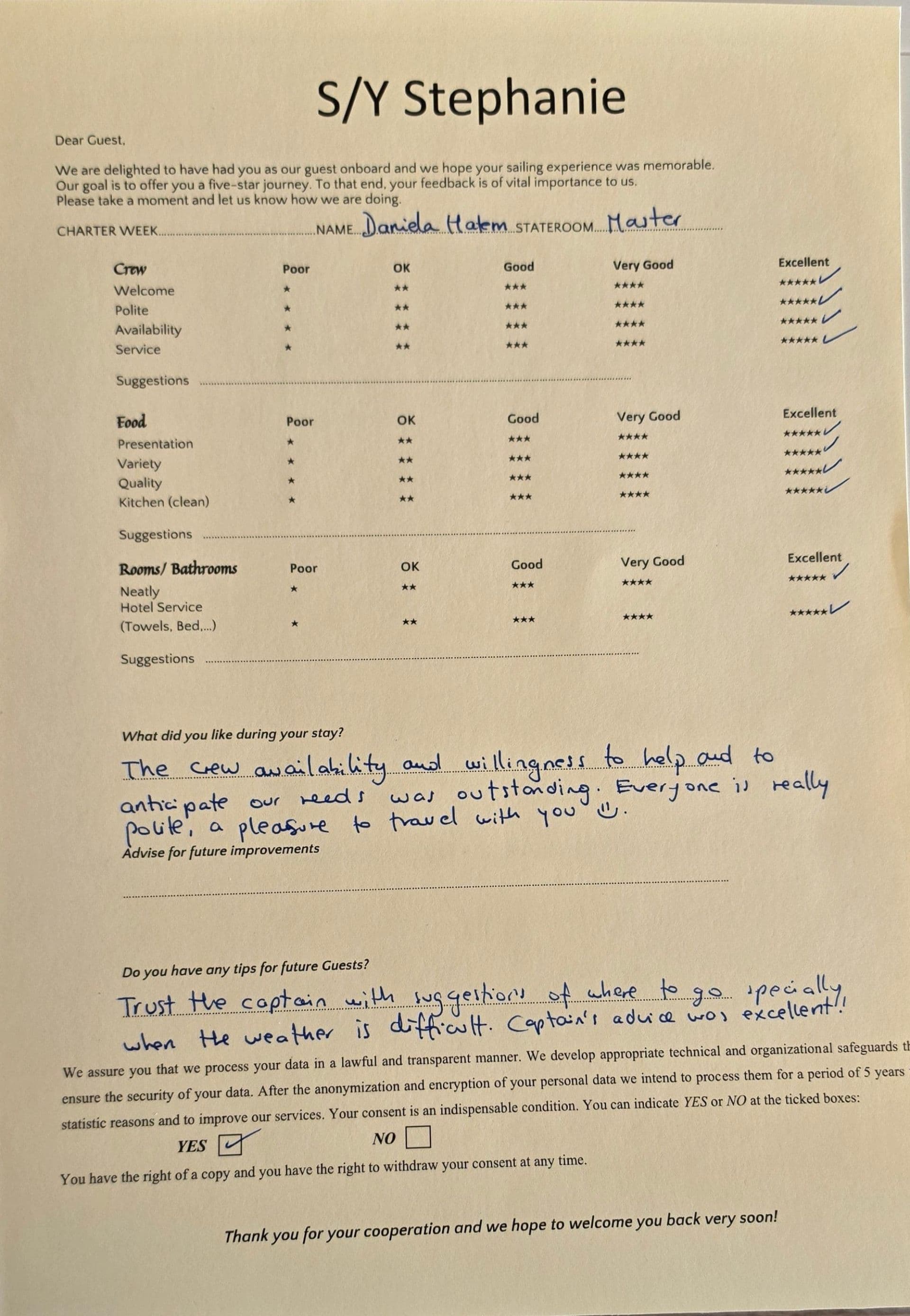STEPHANIE guest review