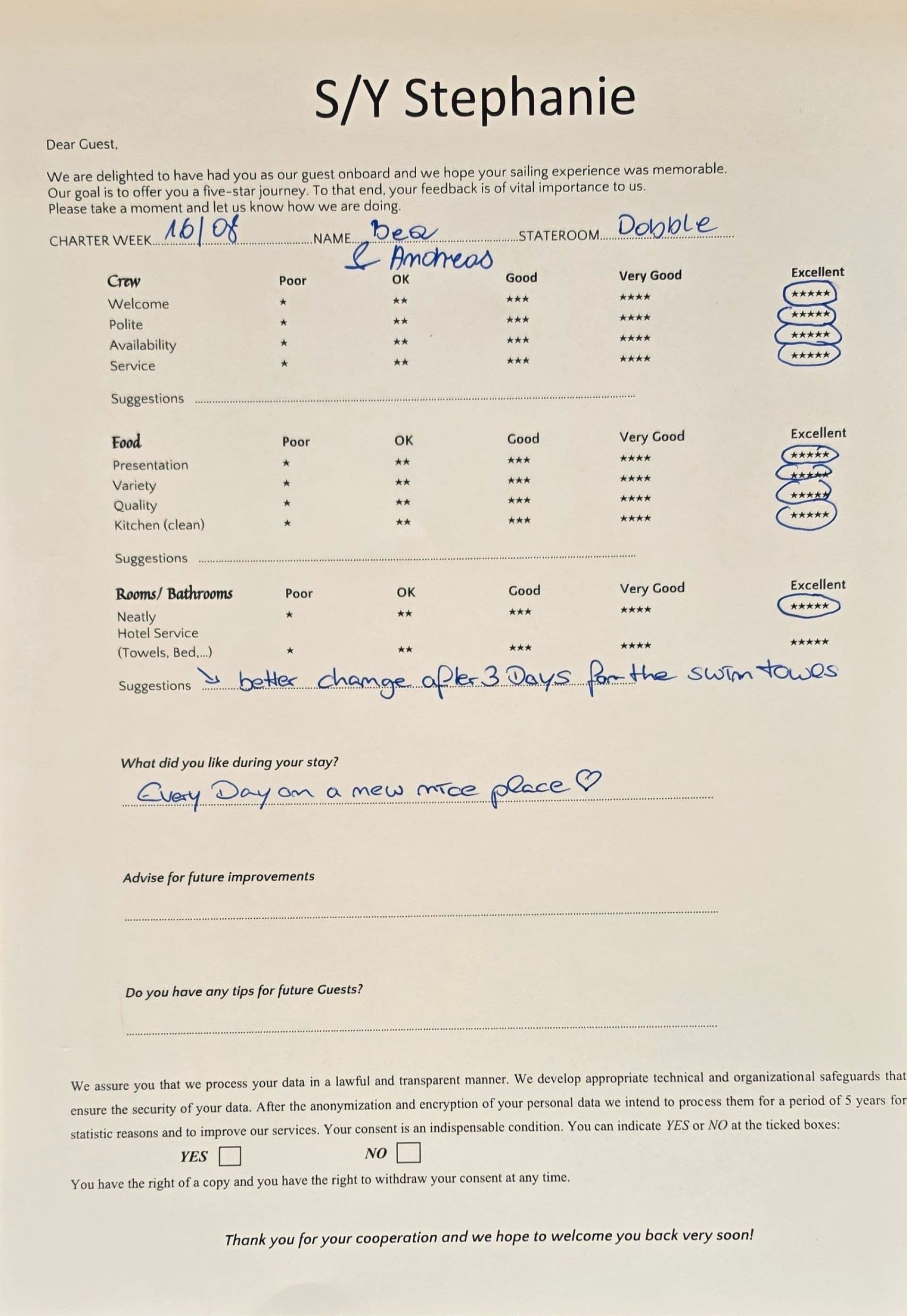 STEPHANIE guest review