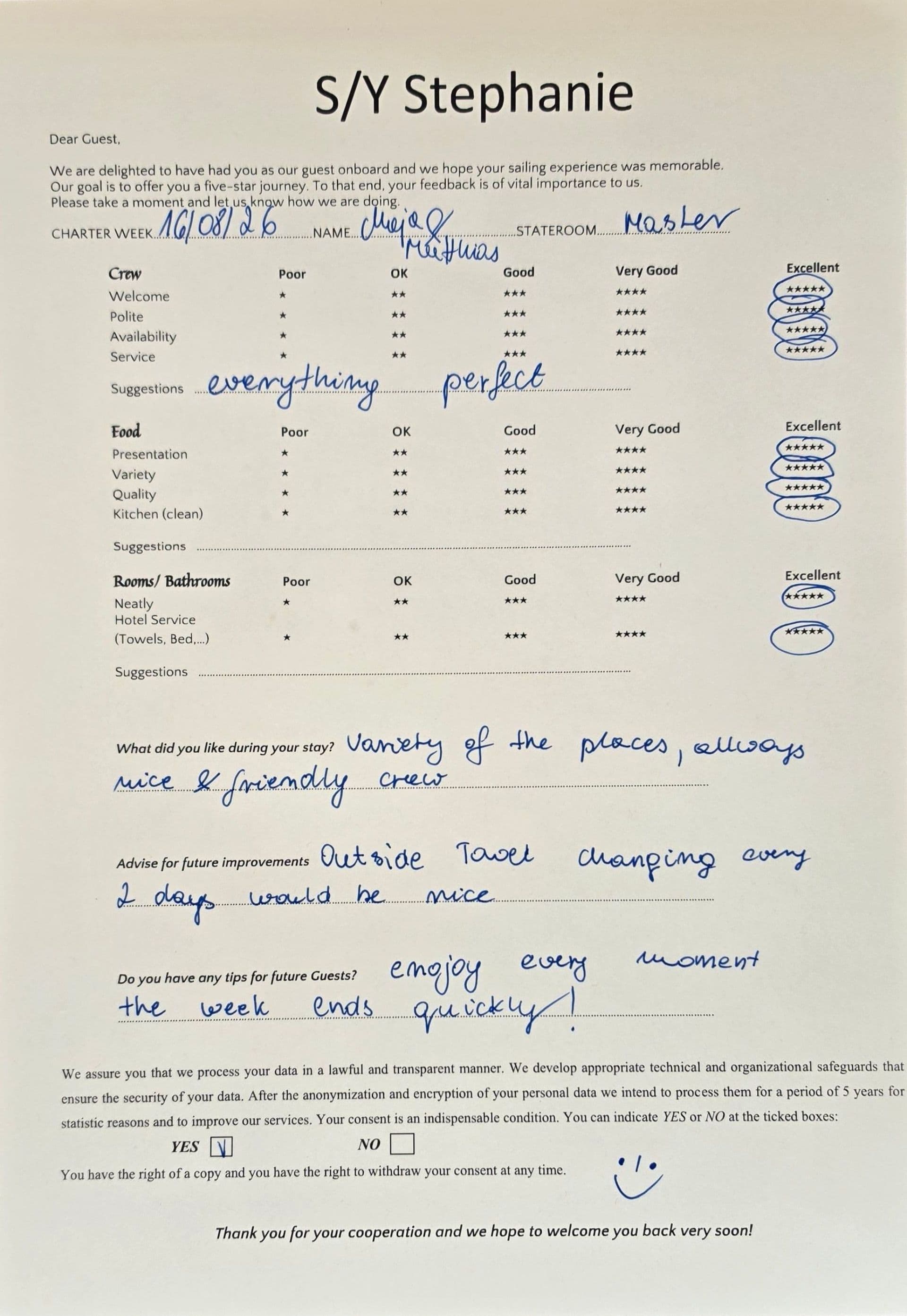 STEPHANIE guest review