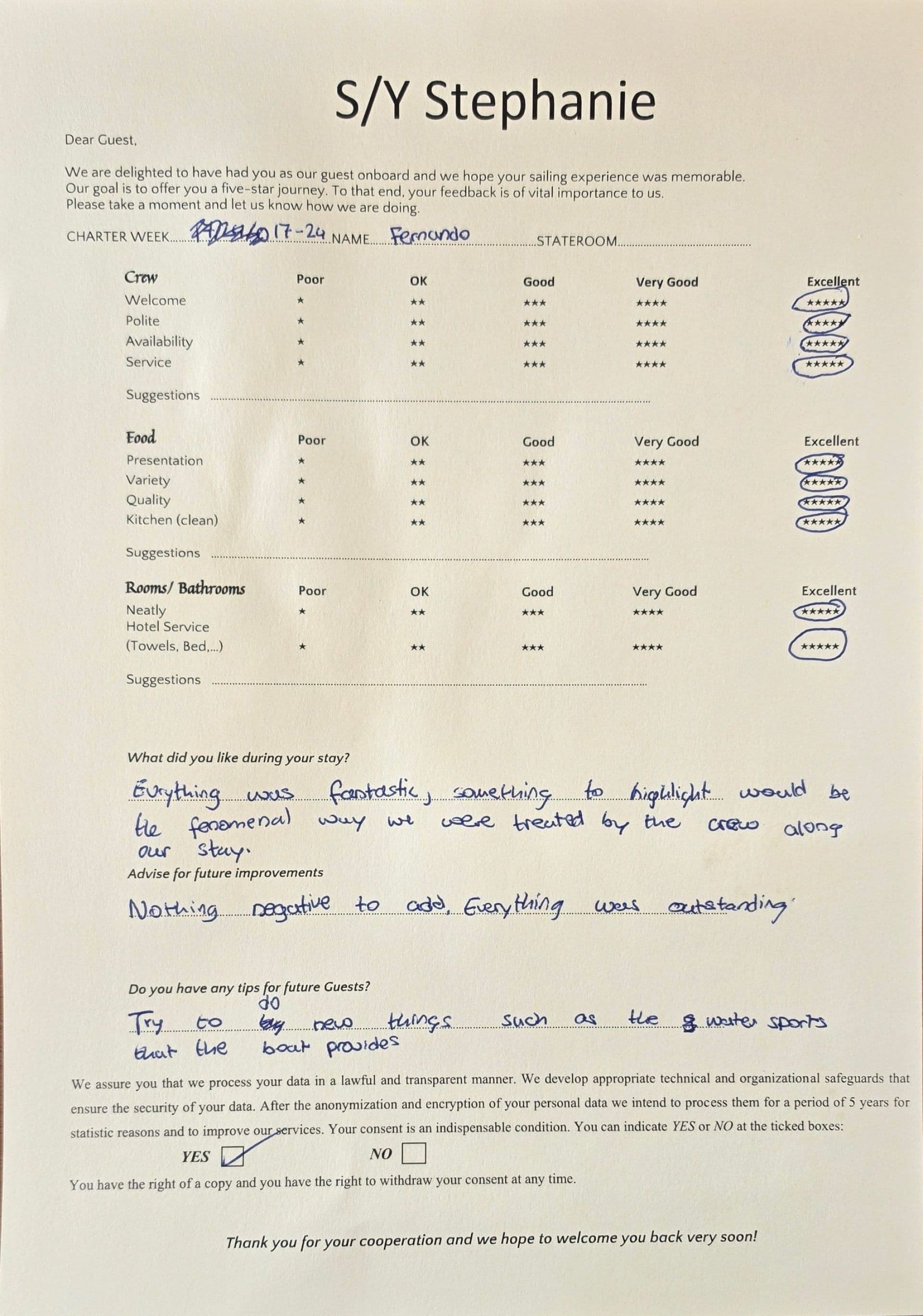STEPHANIE guest review