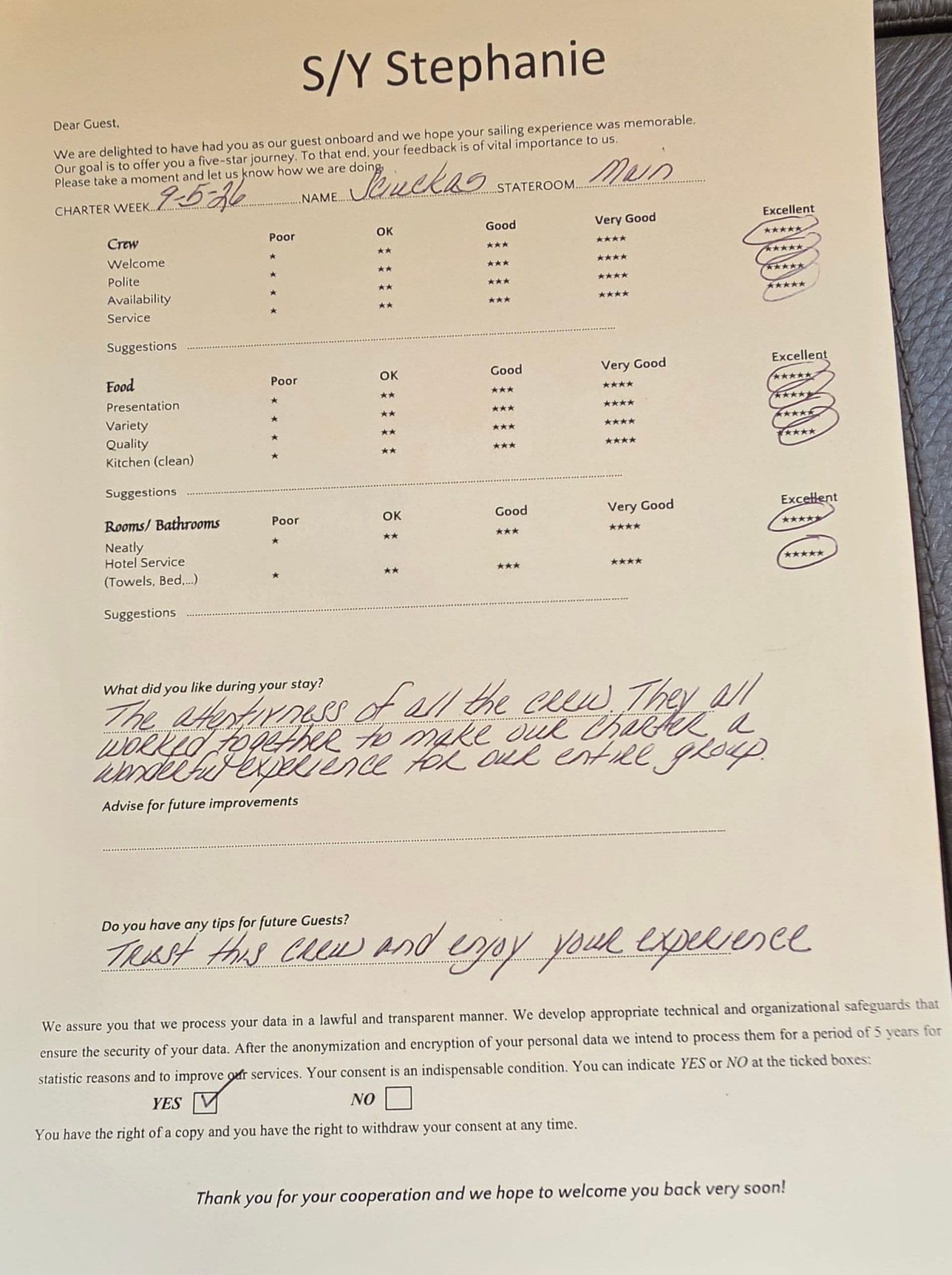 STEPHANIE guest review