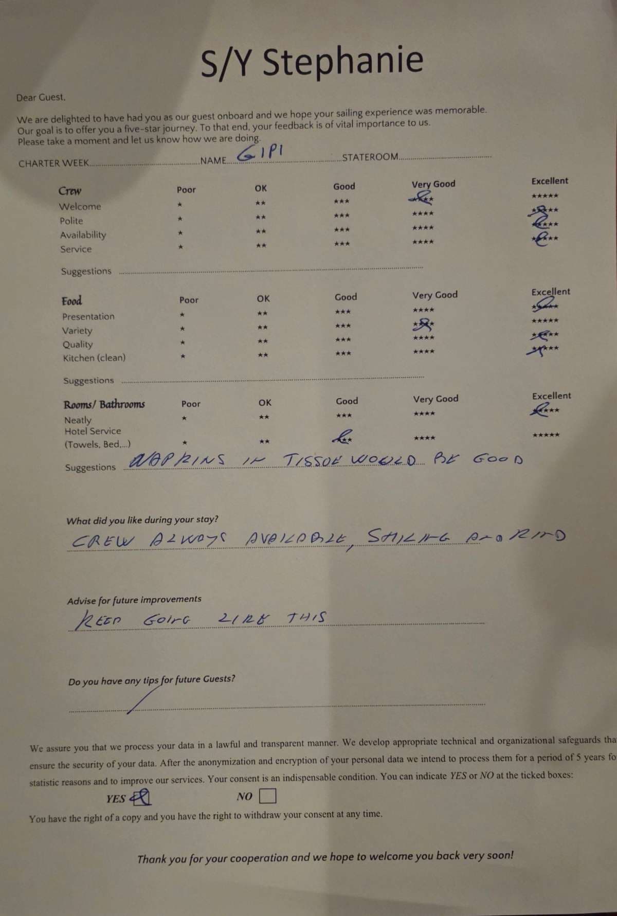 STEPHANIE guest review