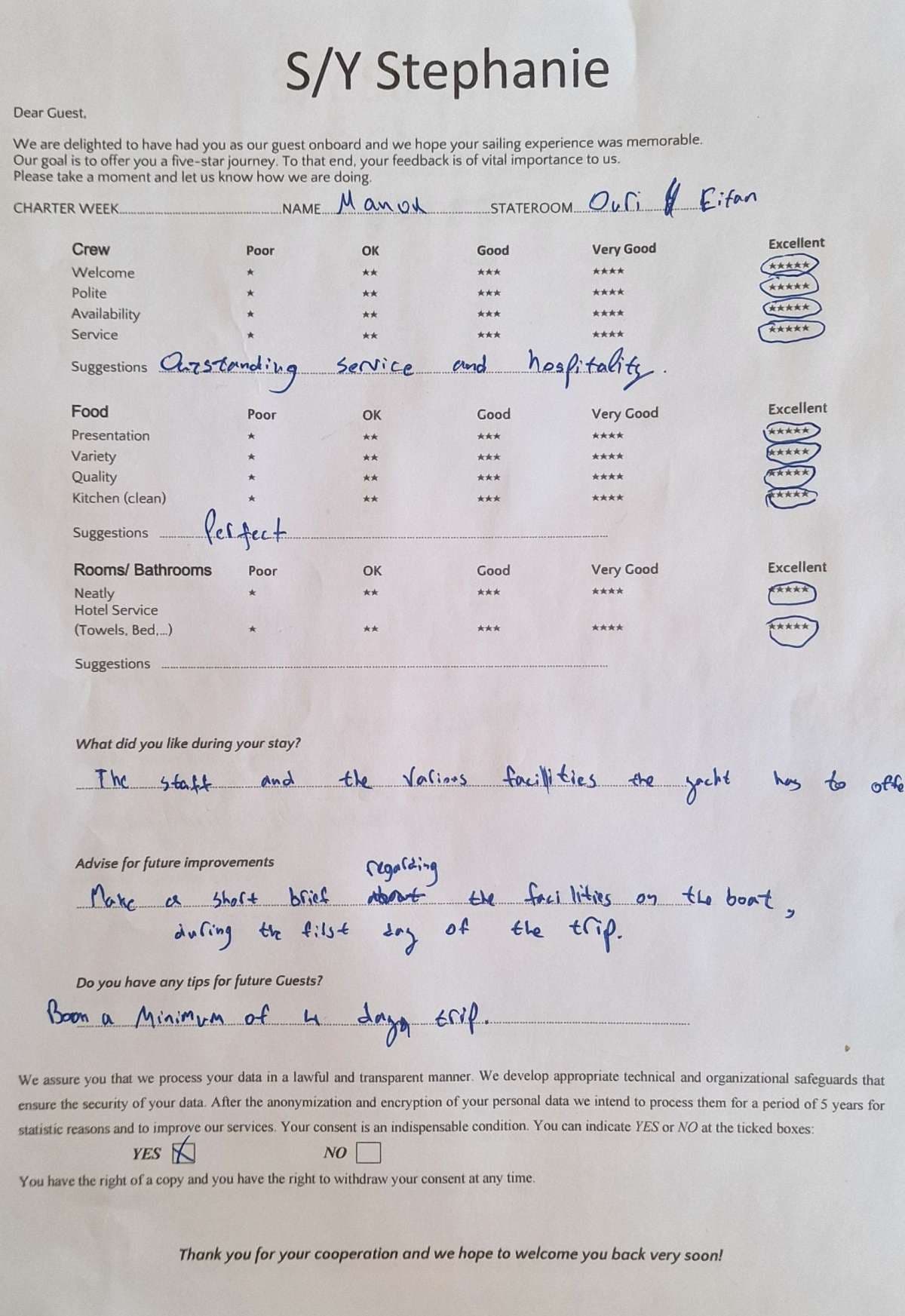 STEPHANIE guest review