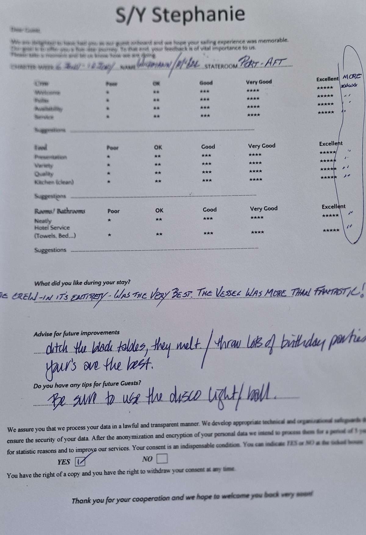 STEPHANIE guest review