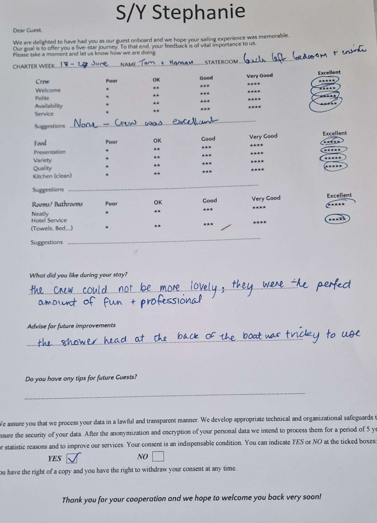 STEPHANIE guest review