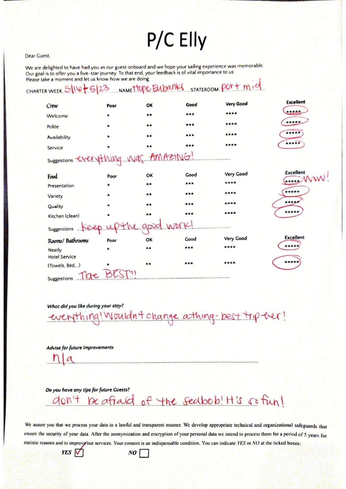 Elly guest review