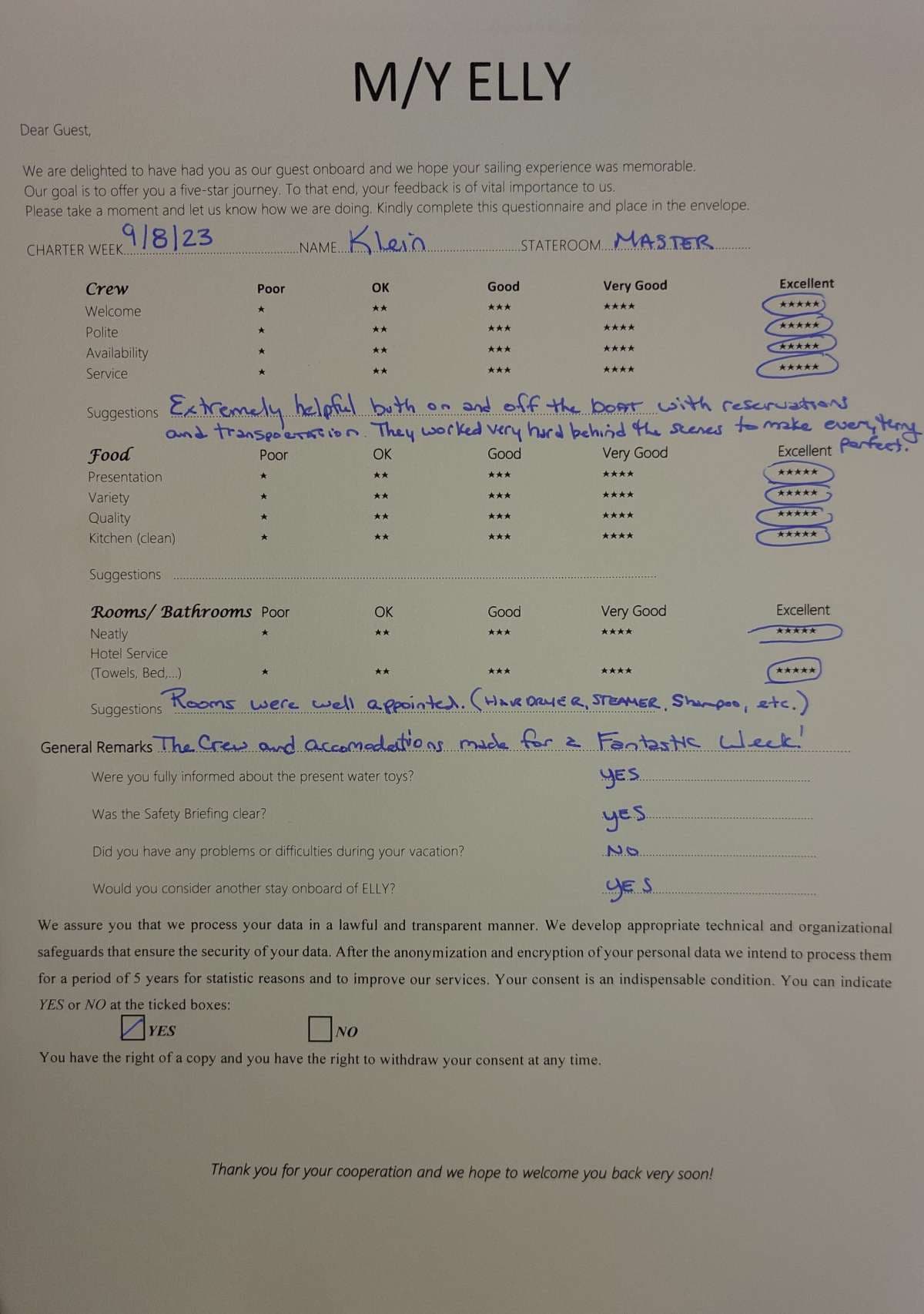 Elly guest review