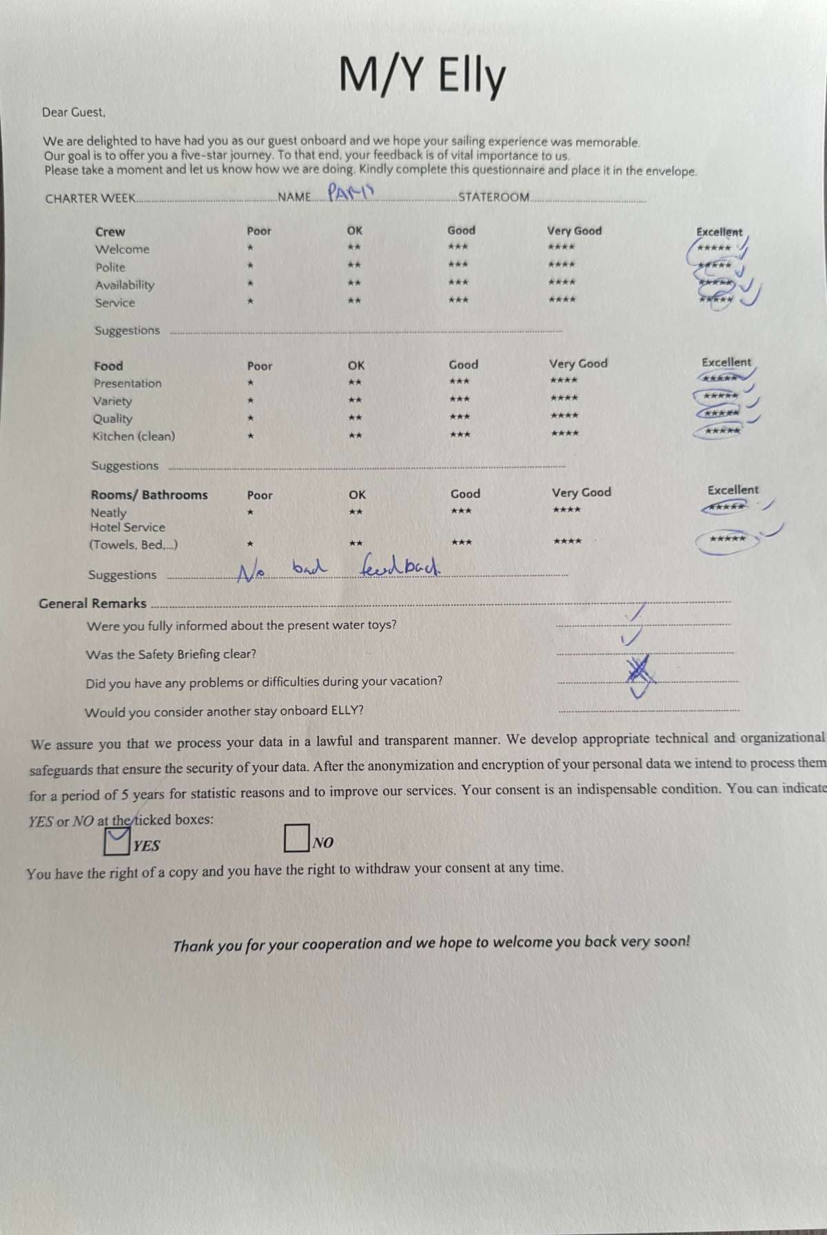 Elly guest review