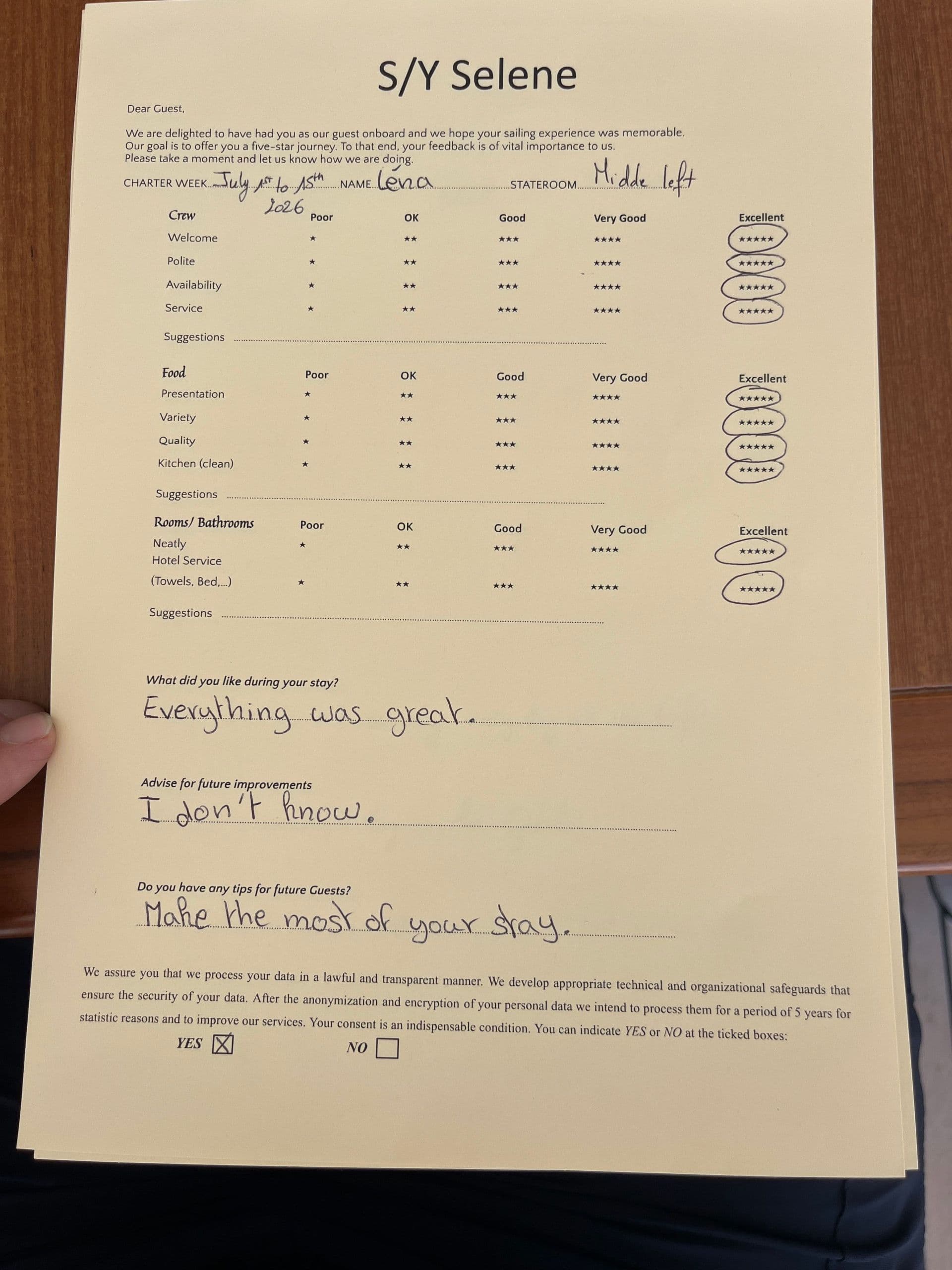 SELENE guest review