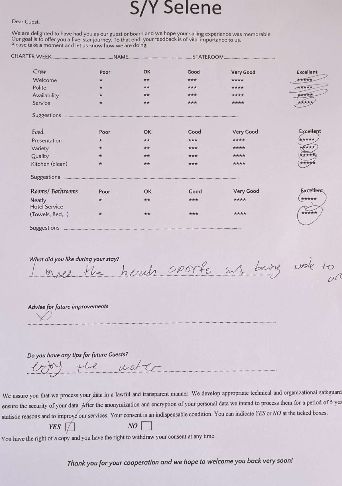 SELENE guest review
