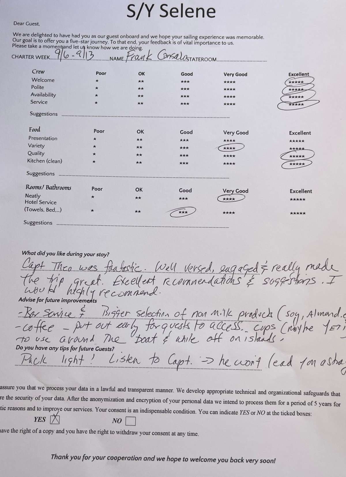 SELENE guest review
