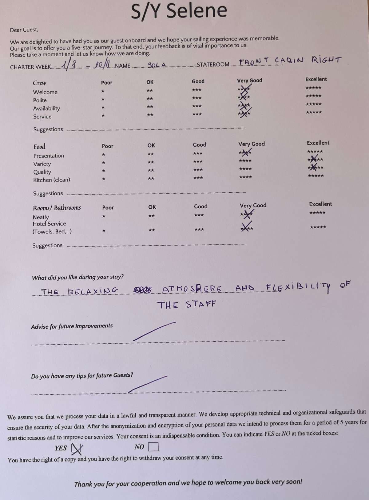 SELENE guest review