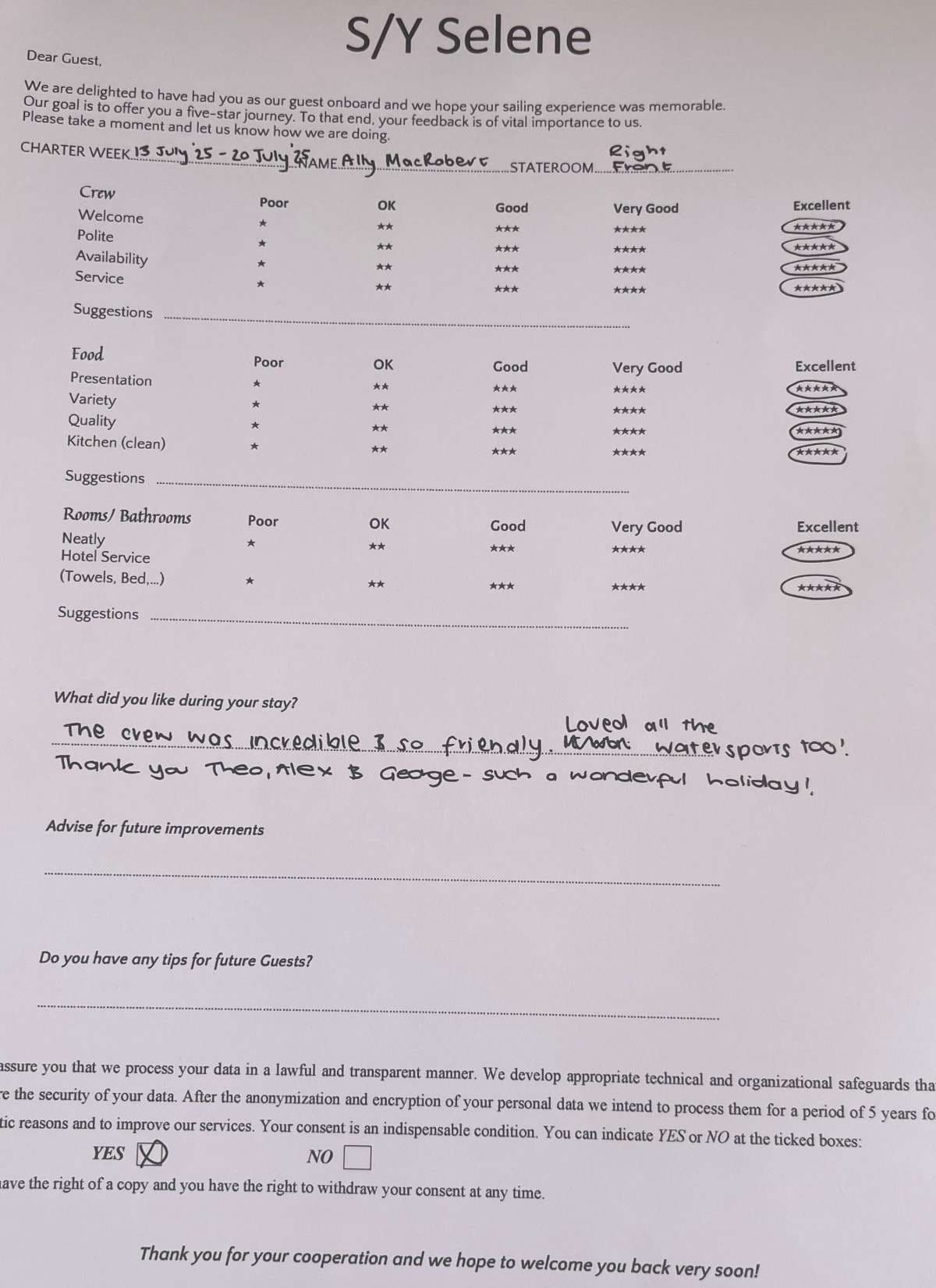 SELENE guest review