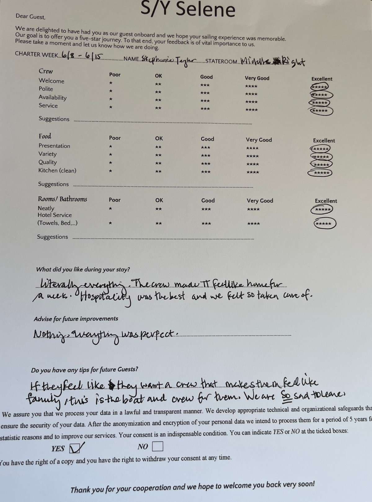 SELENE guest review