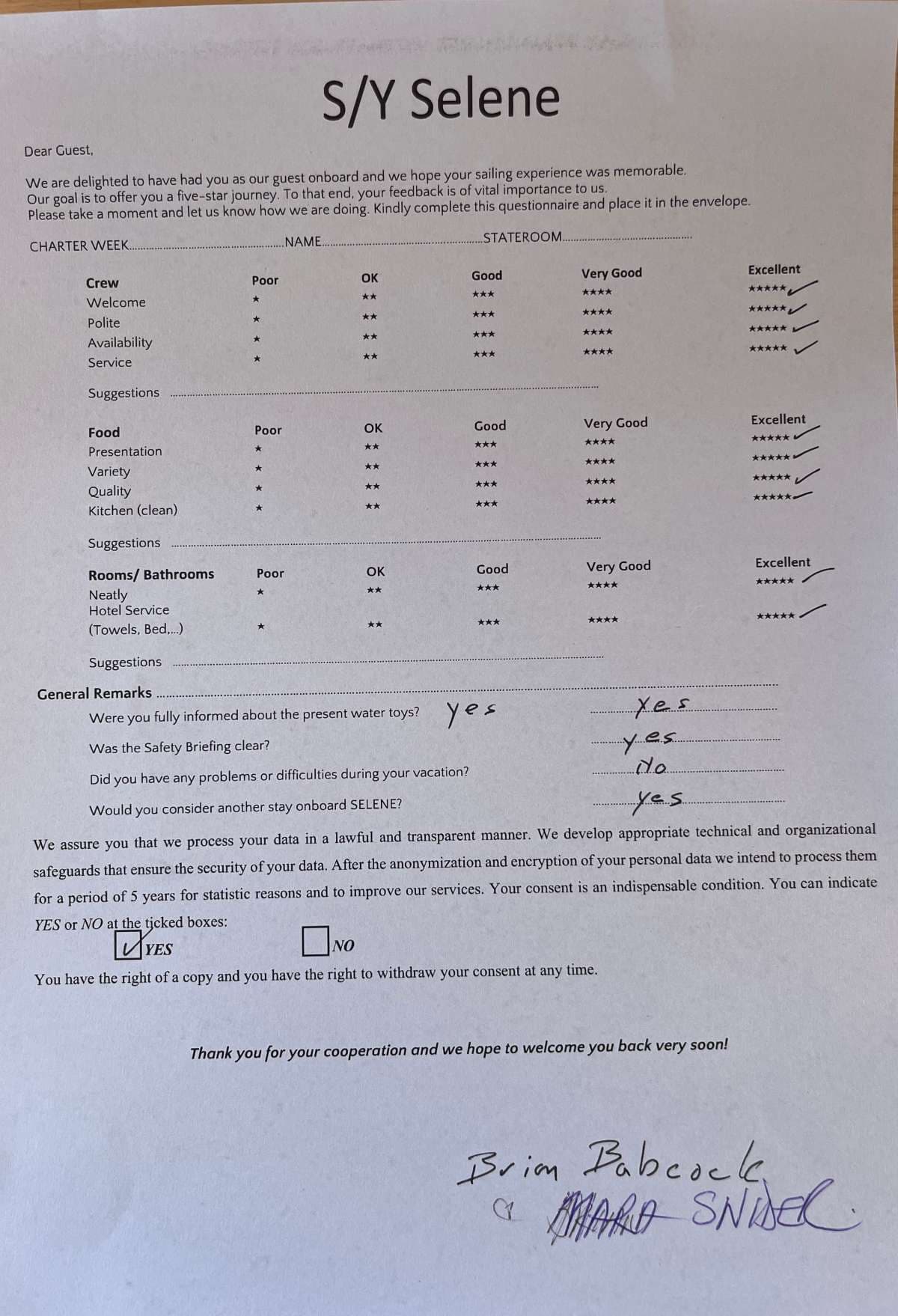 SELENE guest review
