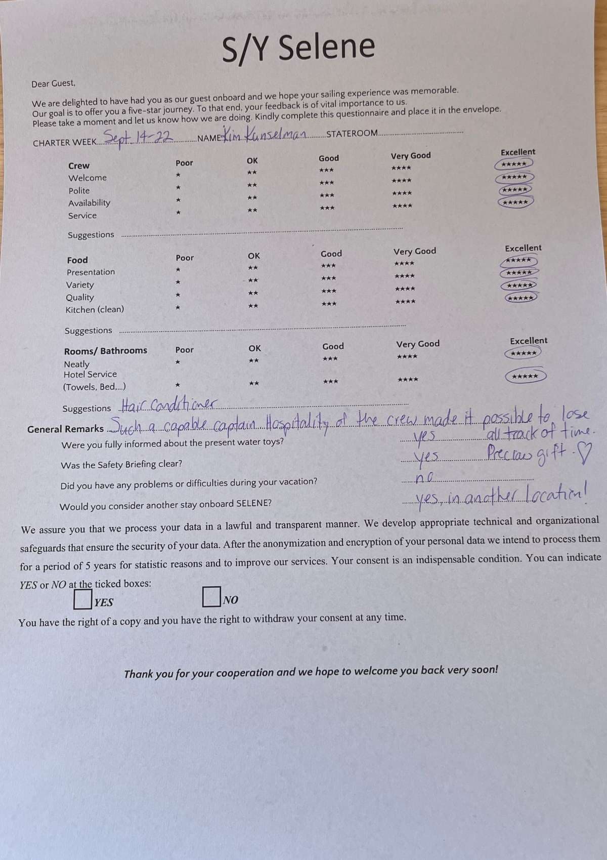SELENE guest review