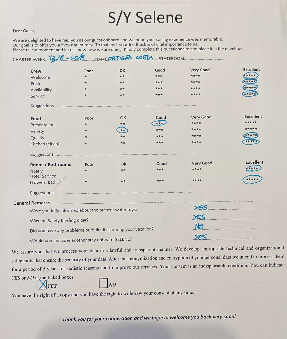 SELENE guest review