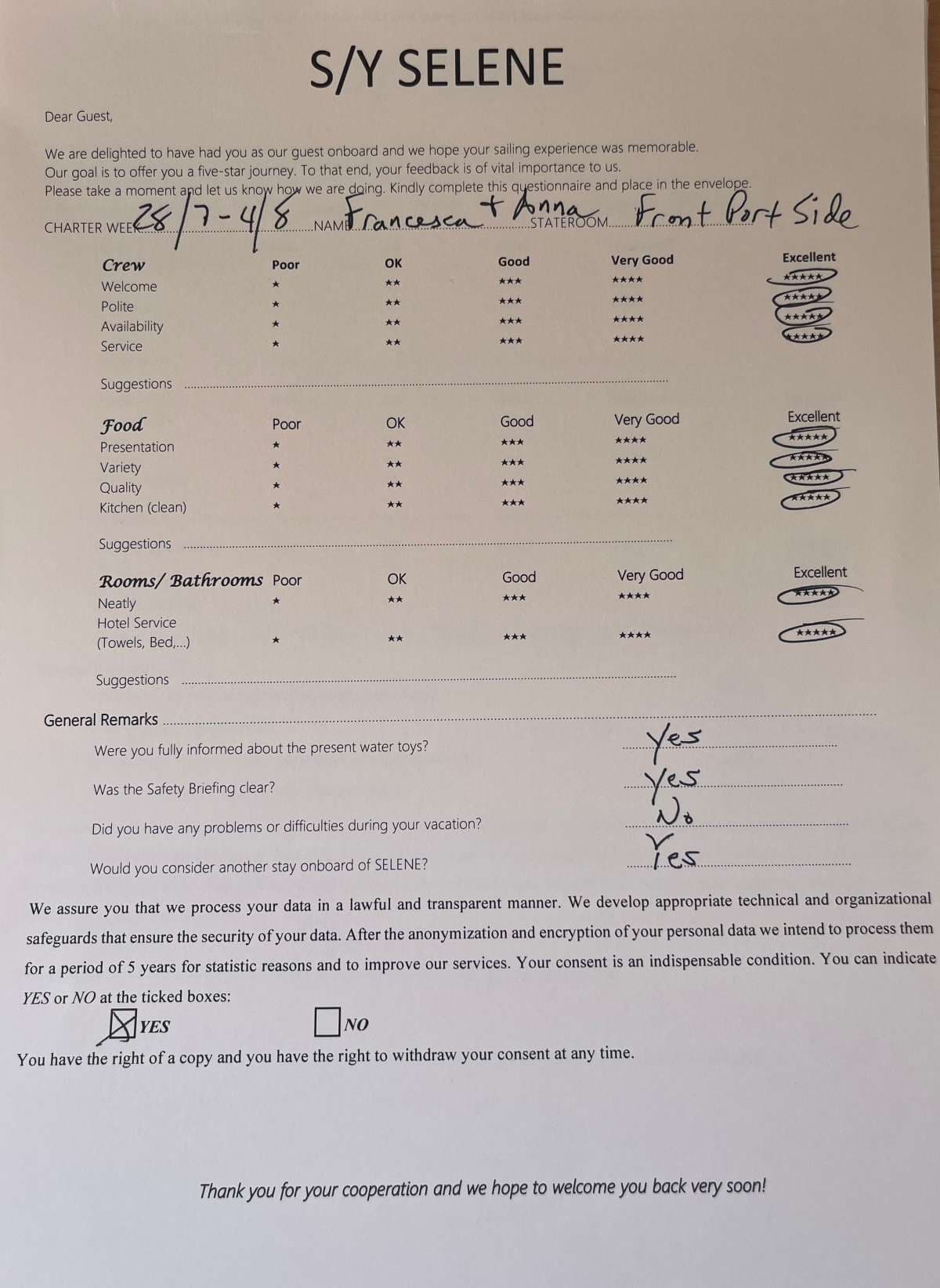 SELENE guest review