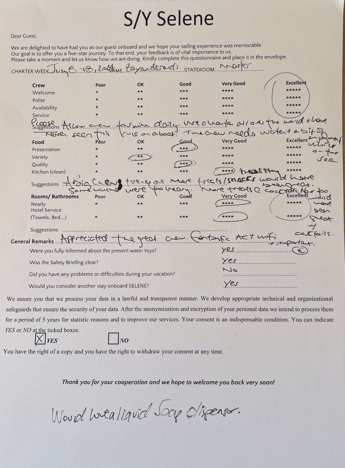 SELENE guest review
