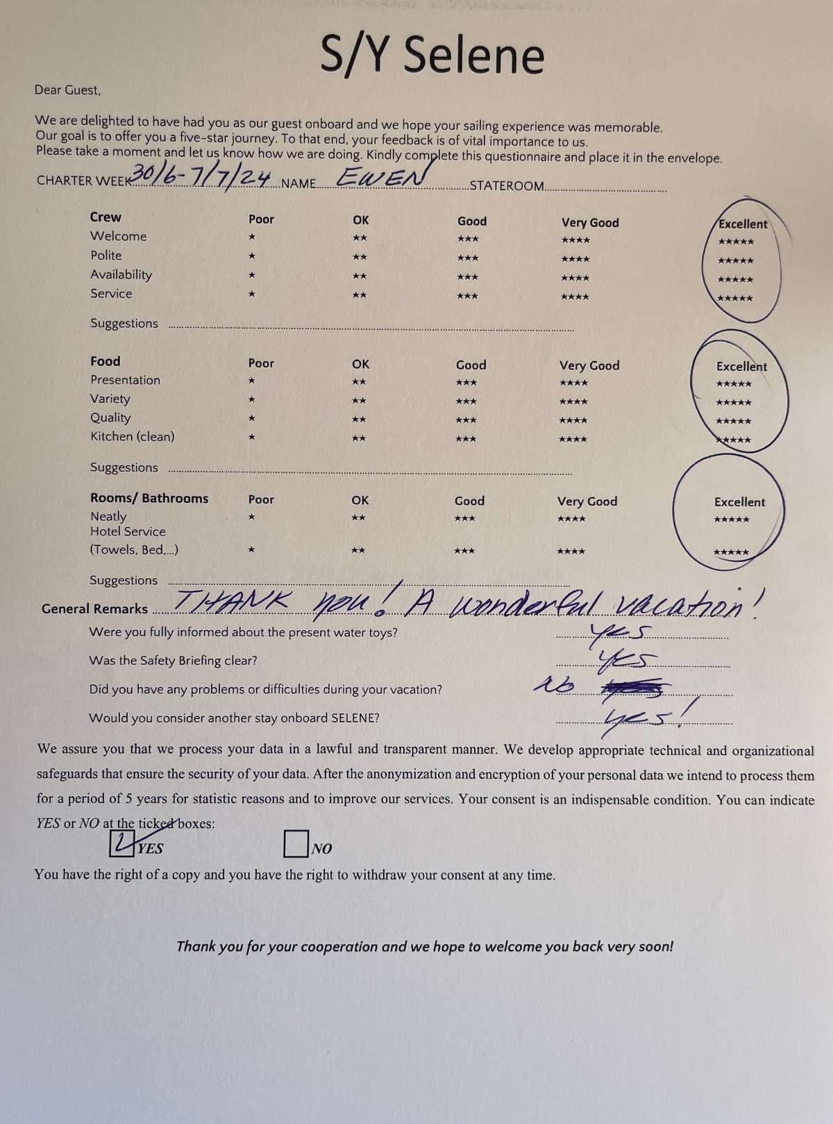 SELENE guest review