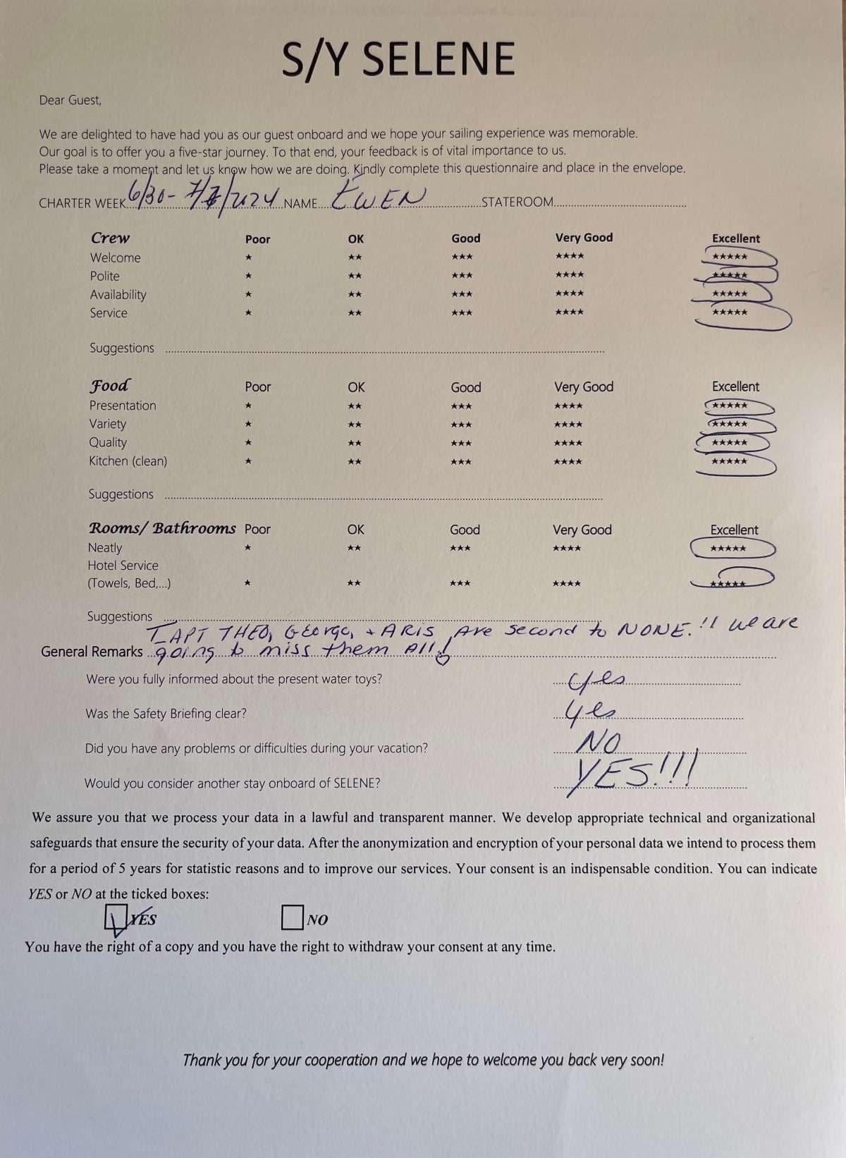 SELENE guest review