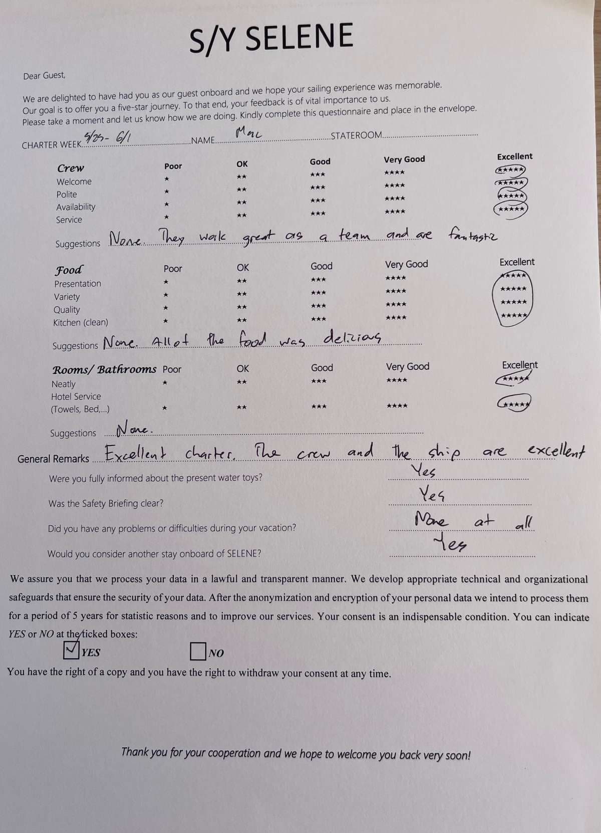 SELENE guest review
