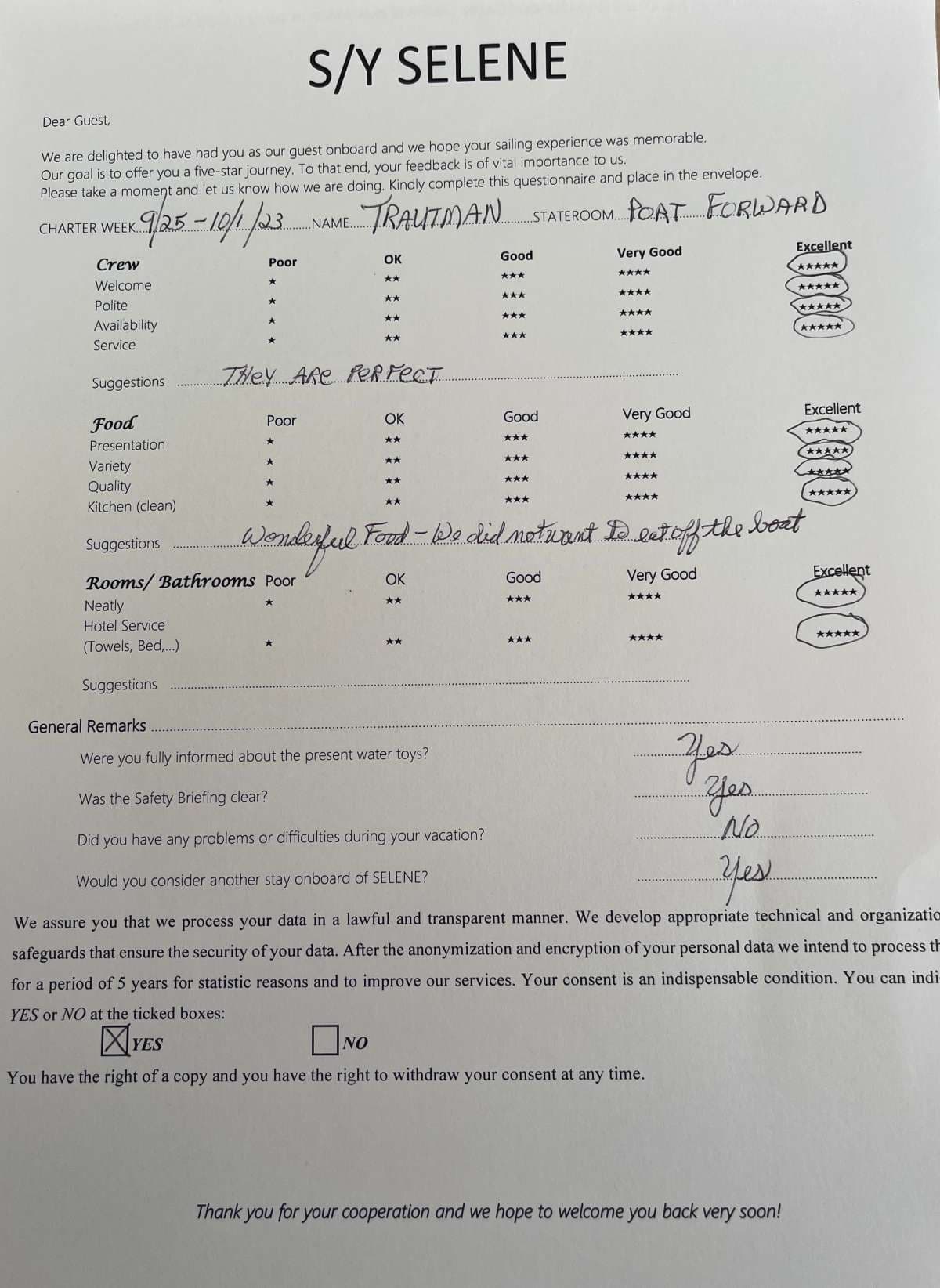 SELENE guest review