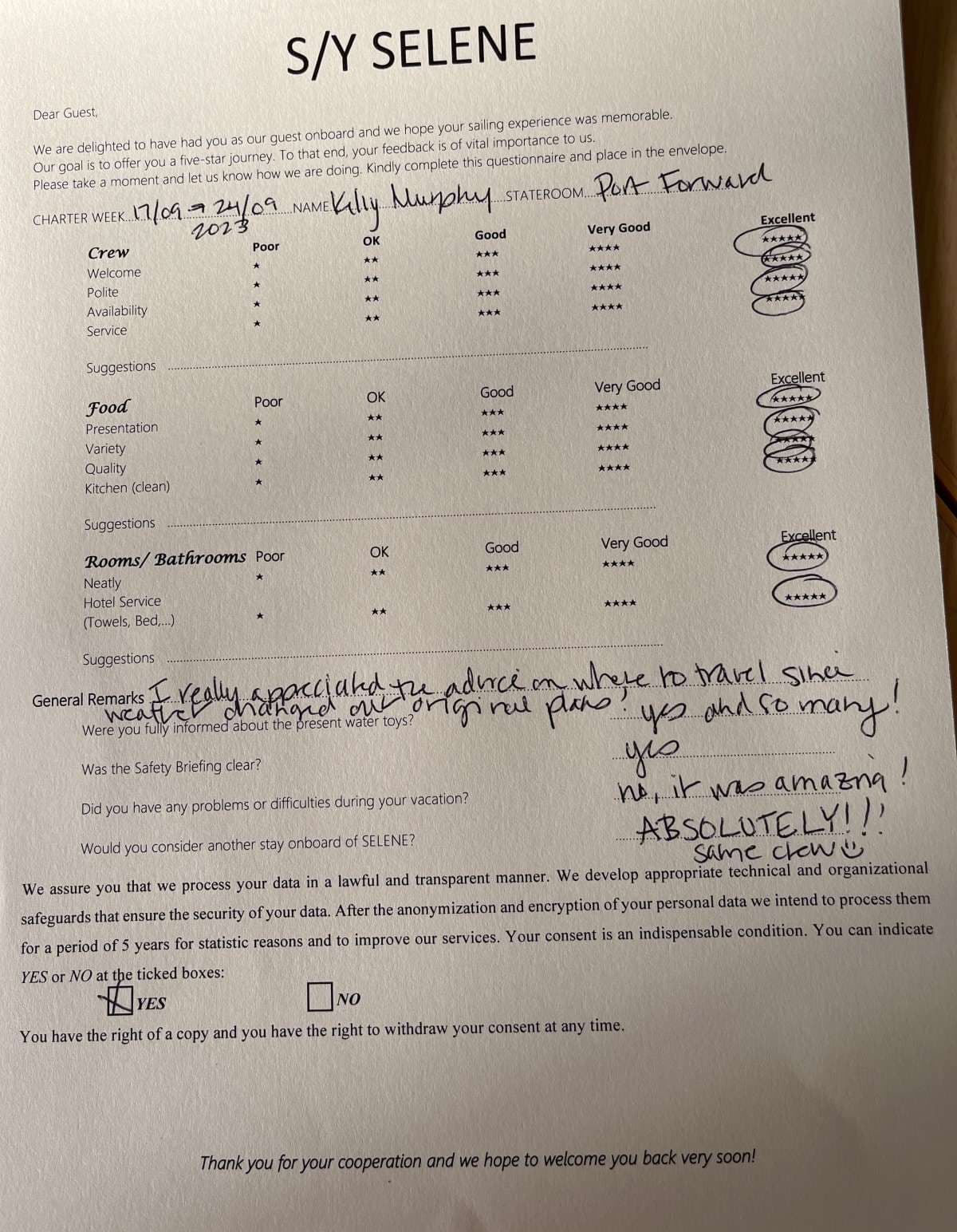 SELENE guest review