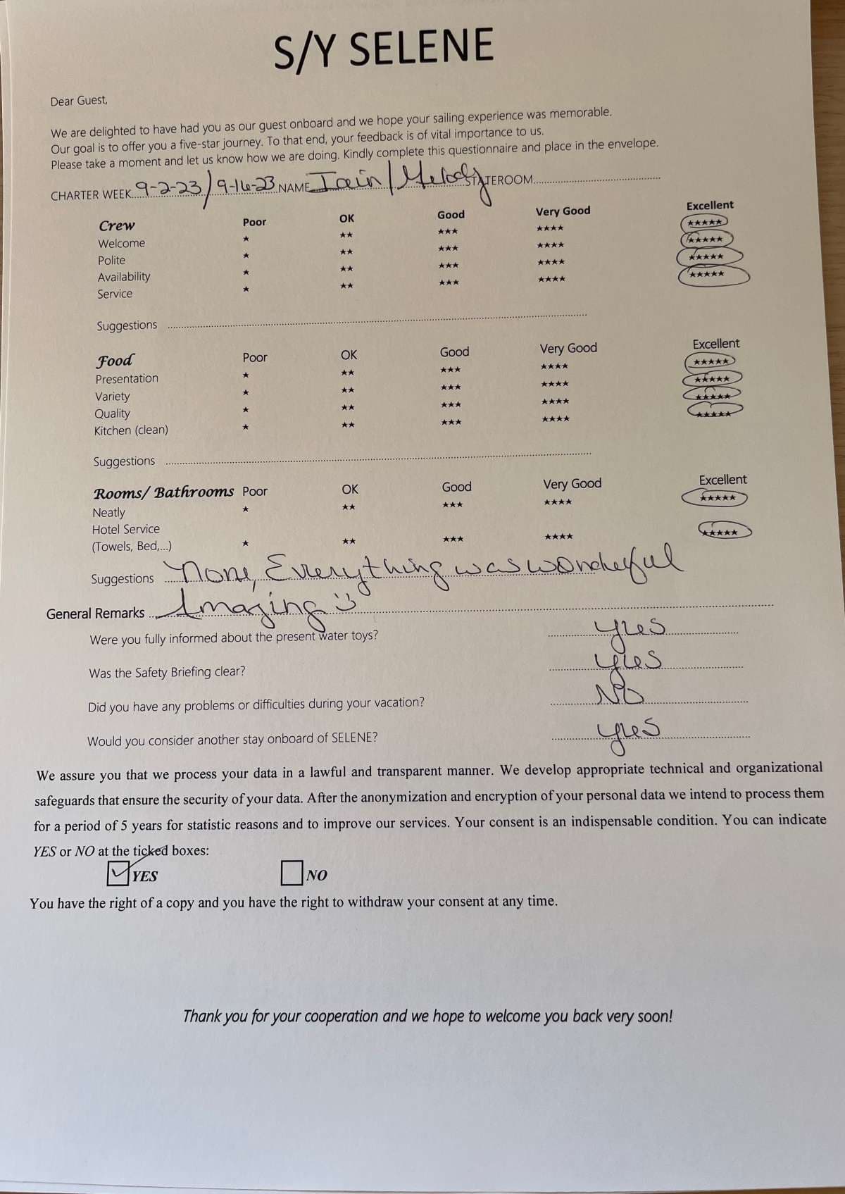 SELENE guest review