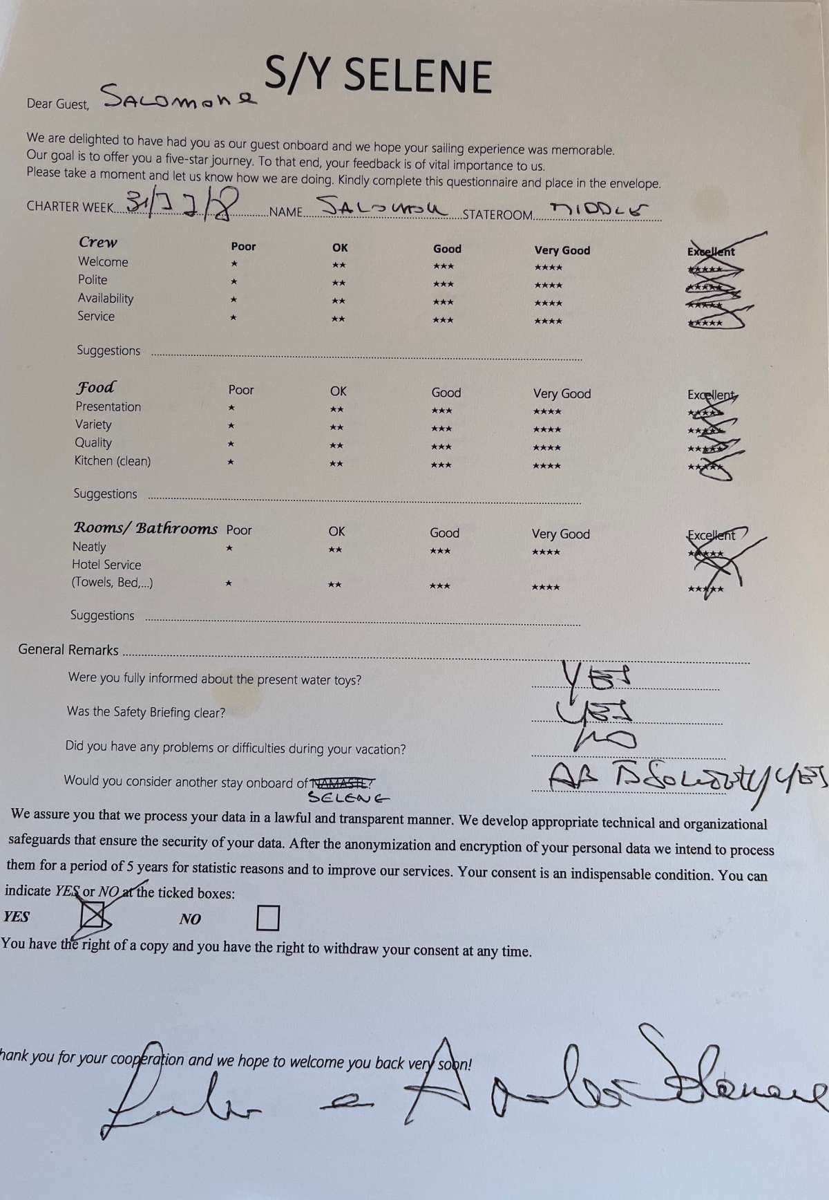 SELENE guest review